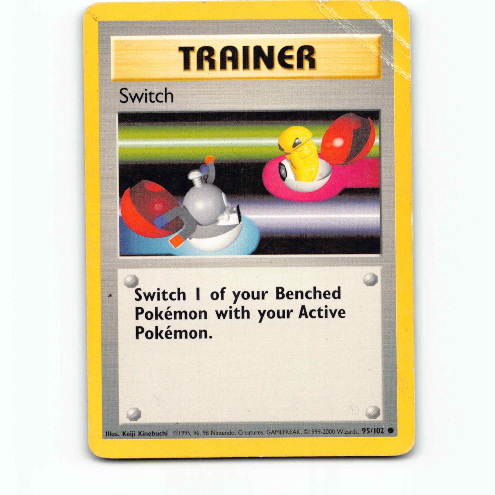 Switch 95 4th Print 1999-2000 Pokémon BS EN 95/102 Base Set Pokemon Kort