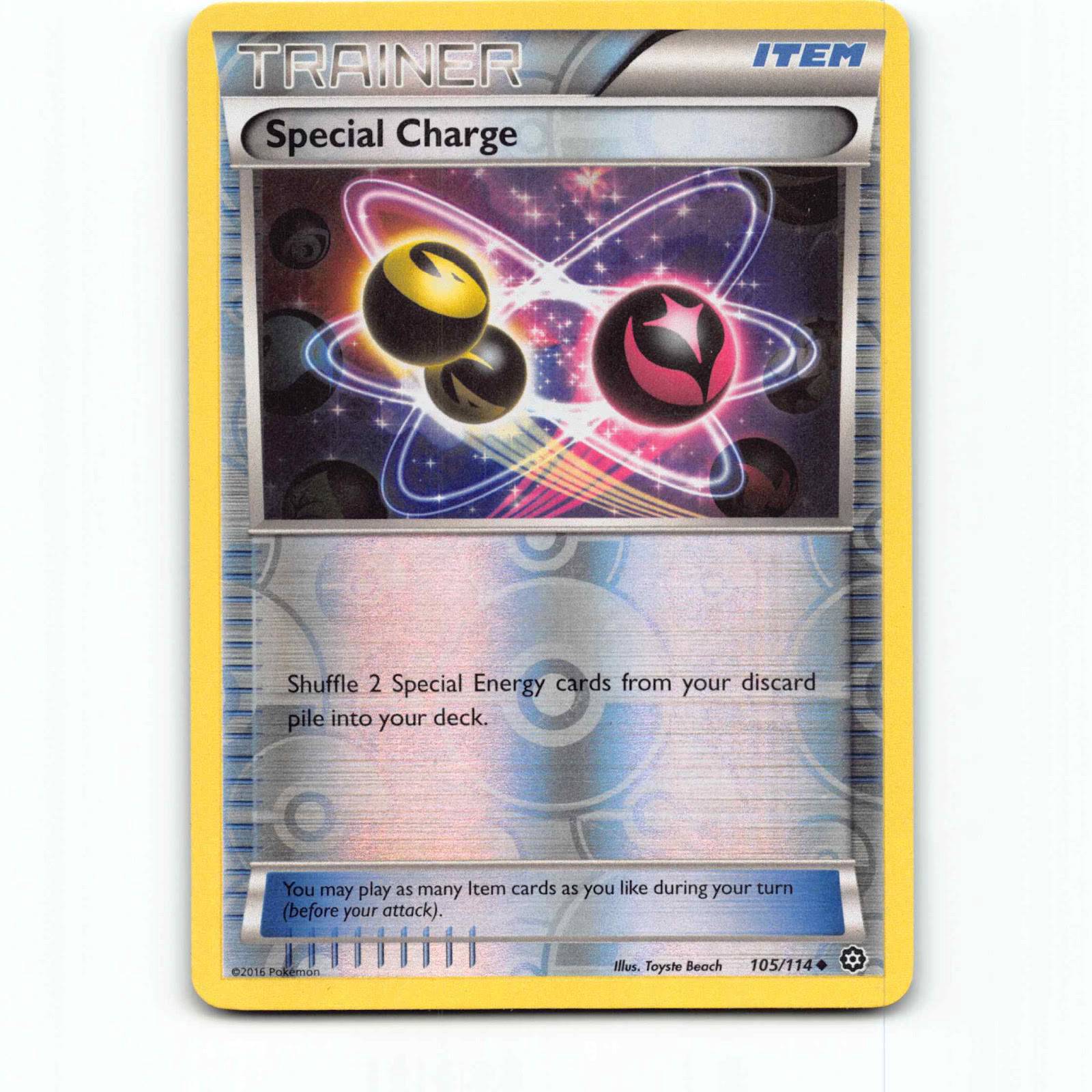 Special Charge 105 Reverse Holo Pokémon STS EN 105/114 Steam Siege Pokemon Kort