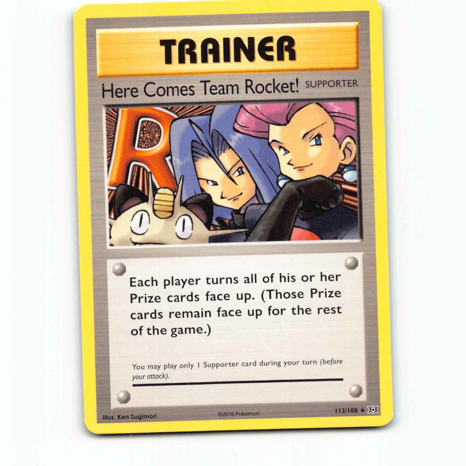 Here Comes Team Rocket! 113 Secret Rare Pokémon EVO EN 113/108 Evolutions