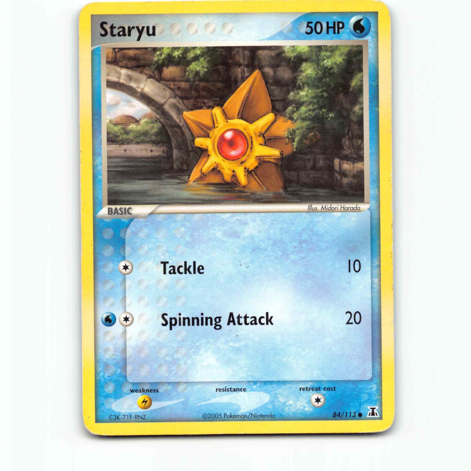 Staryu 84 Pokémon DS EN 84/113 EX Delta Species Pokemon Kort EX-Era