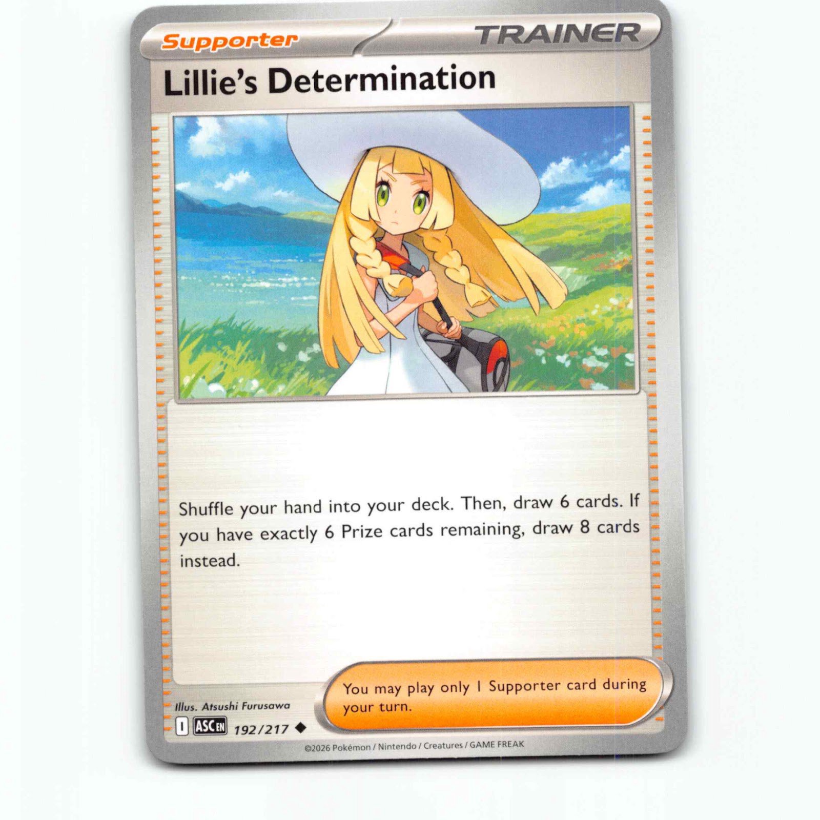 Lillie's Determination 192 Pokémon ASC EN 192/217 Ascended Heroes Pokemon Kort