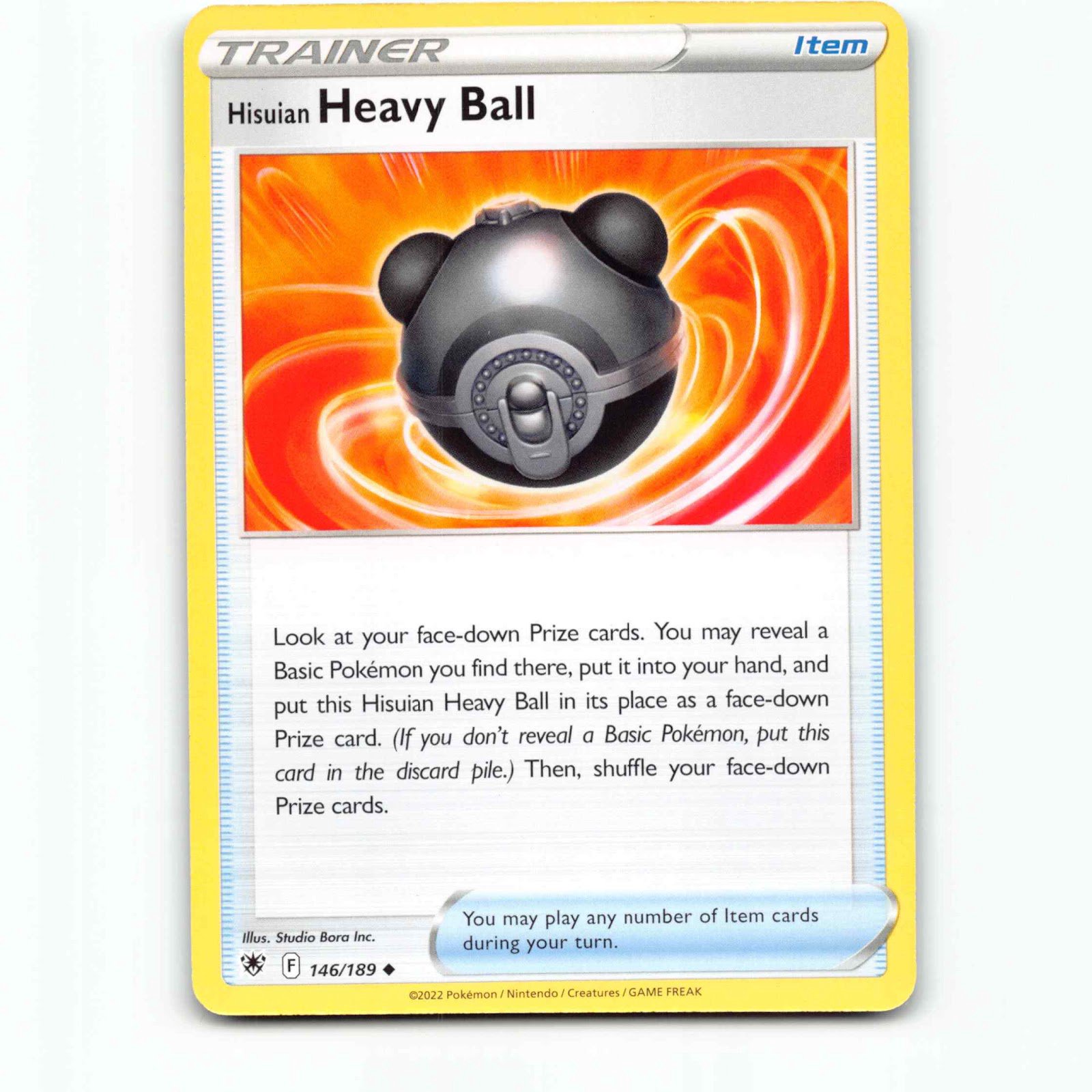 Hisuian Heavy Ball 146 Pokémon ASR EN 146/189 Astral Radiance Pokemon Kort