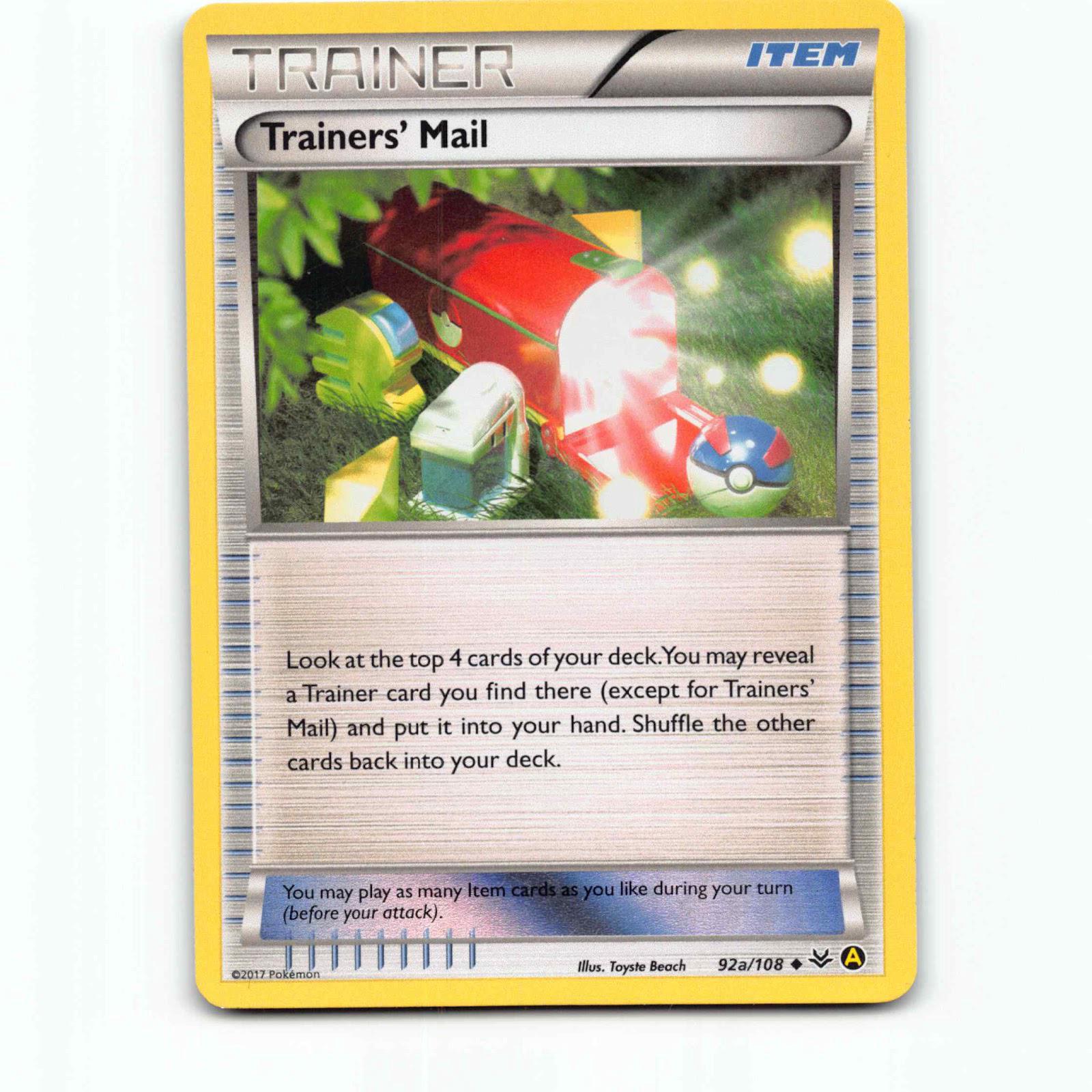 Trainers' Mail 92a Holo Pokémon ROS EN 92a/108 Roaring Skies Pokemon Kort XY-Era