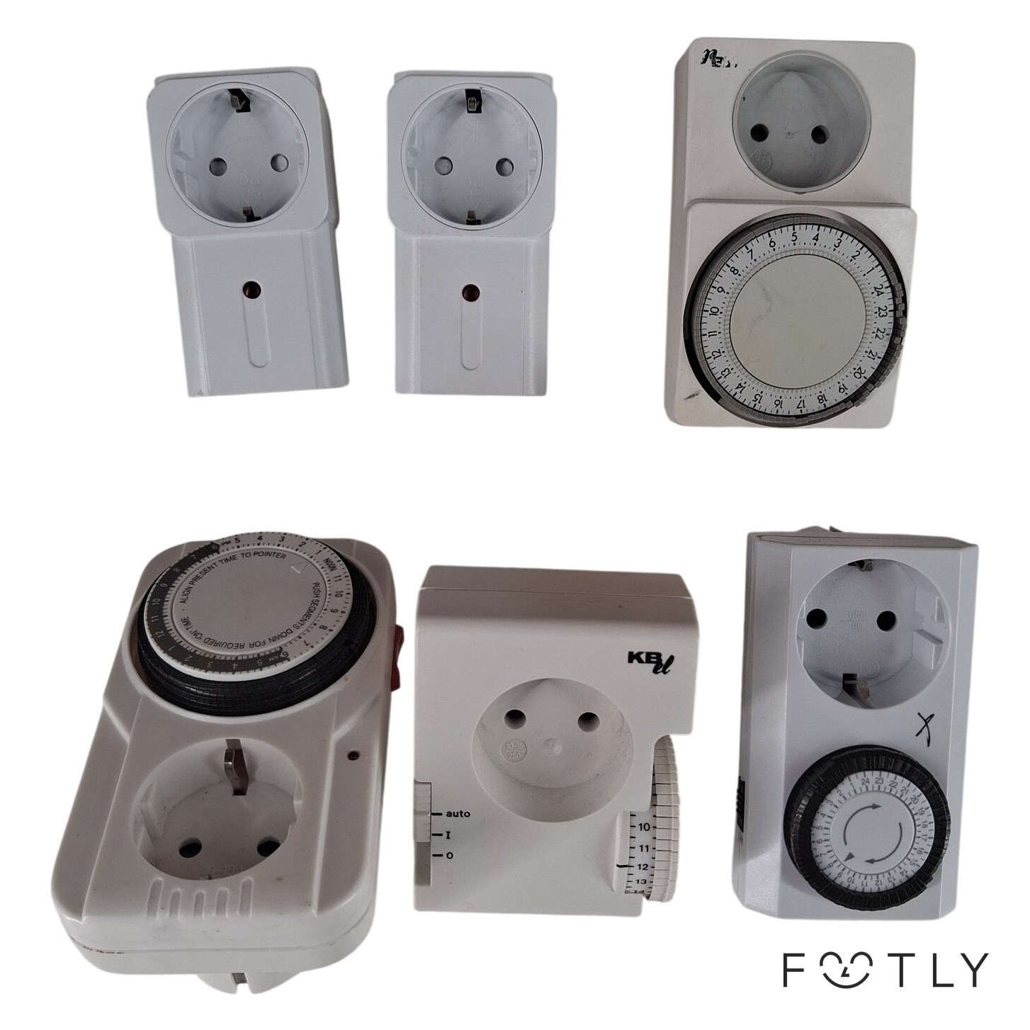 Parti Timer Uttag Luxorparts KEL CoTech ECO100S Vit Strömbrytare TImers
