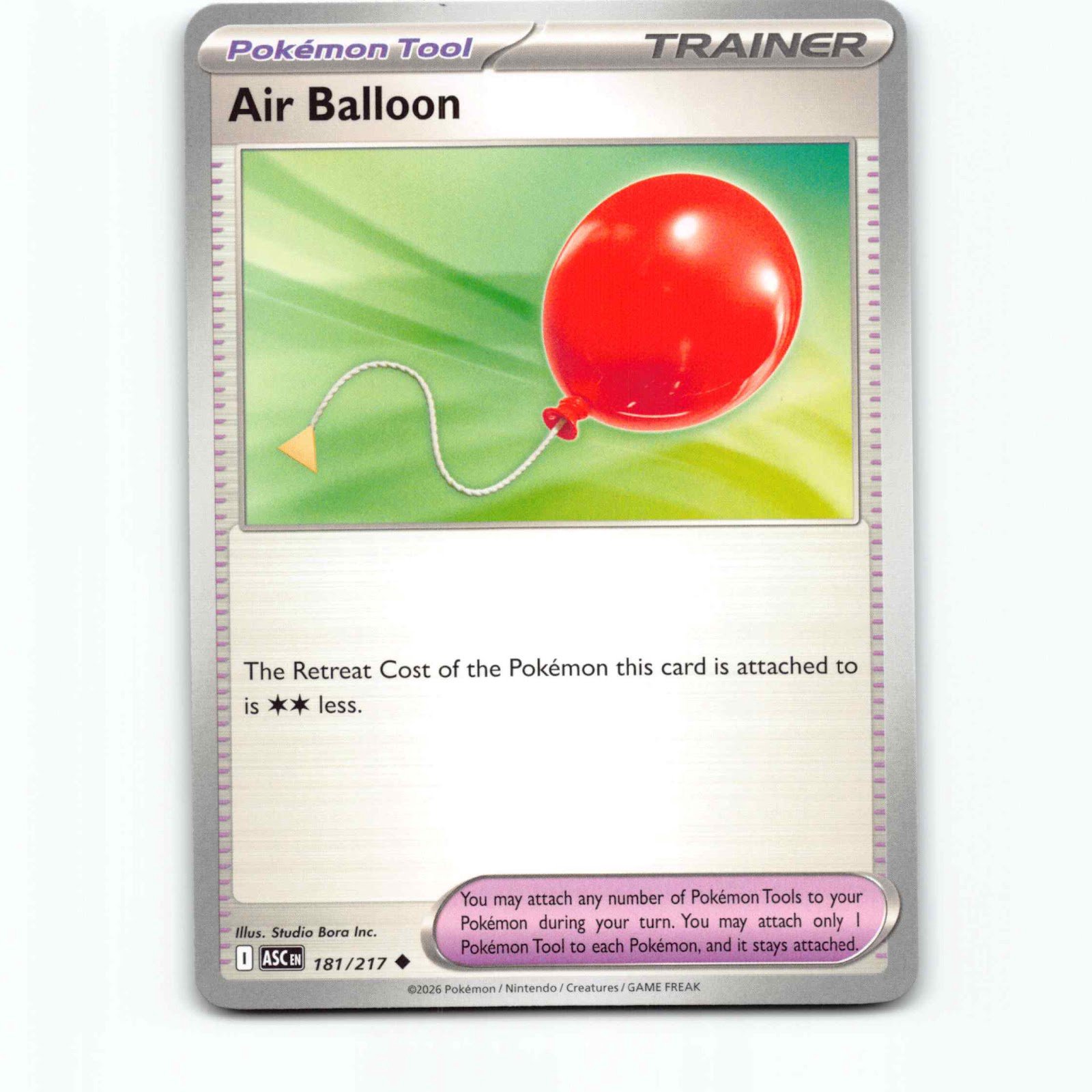 Air Balloon 181 Pokémon ASC EN 181/217 Ascended Heroes Pokemon Kort