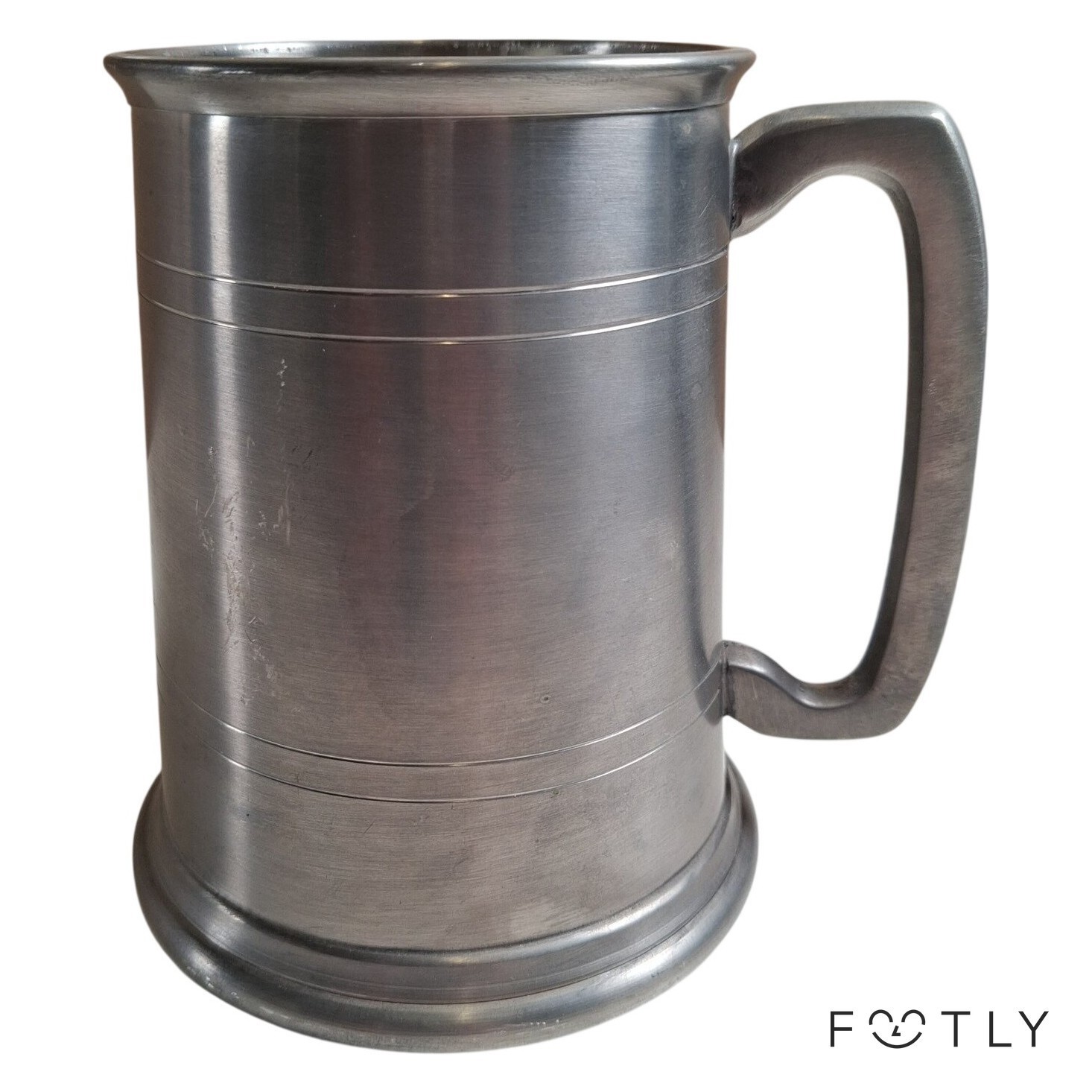 Tenn Sejdel English Pewter Sheffield England Mugg Vintage Tenn Metallkopp Ölmugg