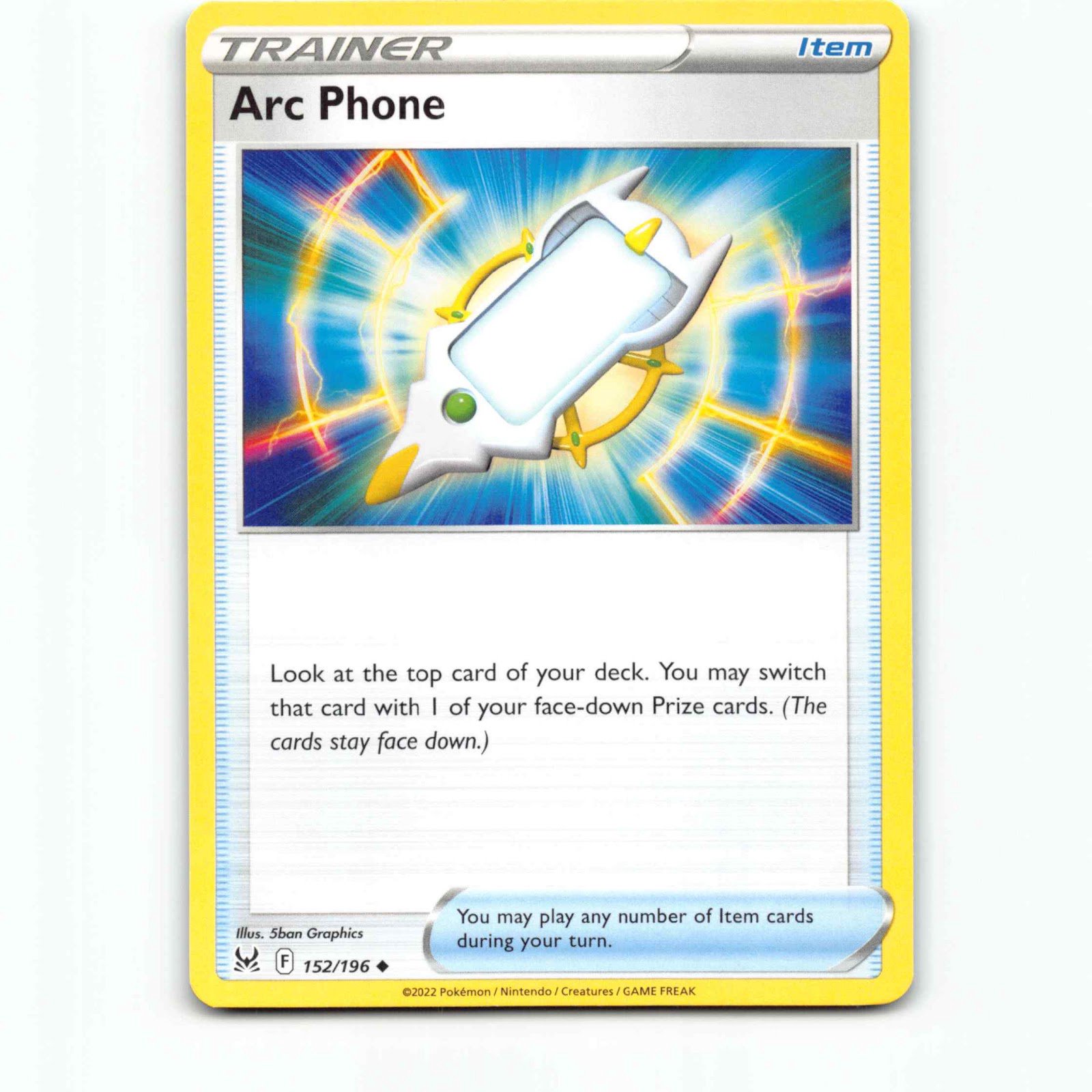 Arc Phone 152 Pokémon LOR EN 152/196 Lost Origin Pokemon Kort Sword & Shield