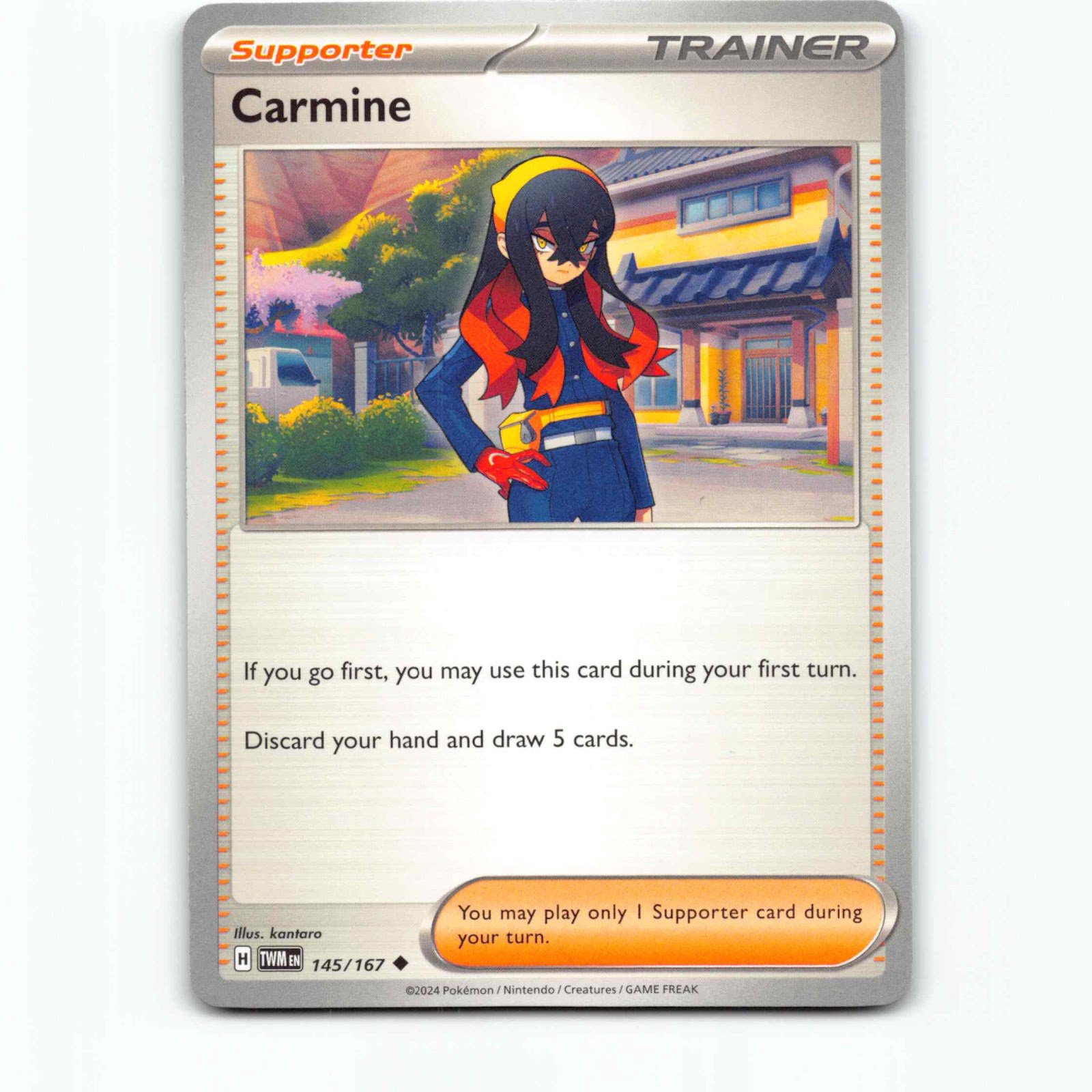 Carmine 145 Pokémon TWM EN 145/167 Twilight Masquerade Pokemon Kort