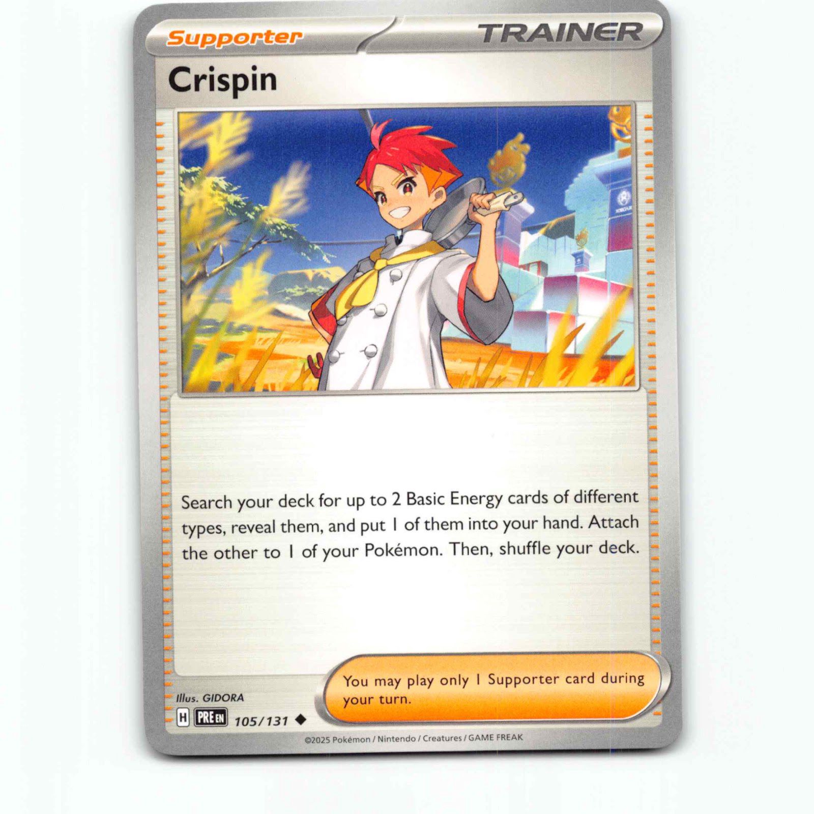 Crispin 105 Pokémon PRE EN 105/131 Prismatic Evolutions Pokemon Kort