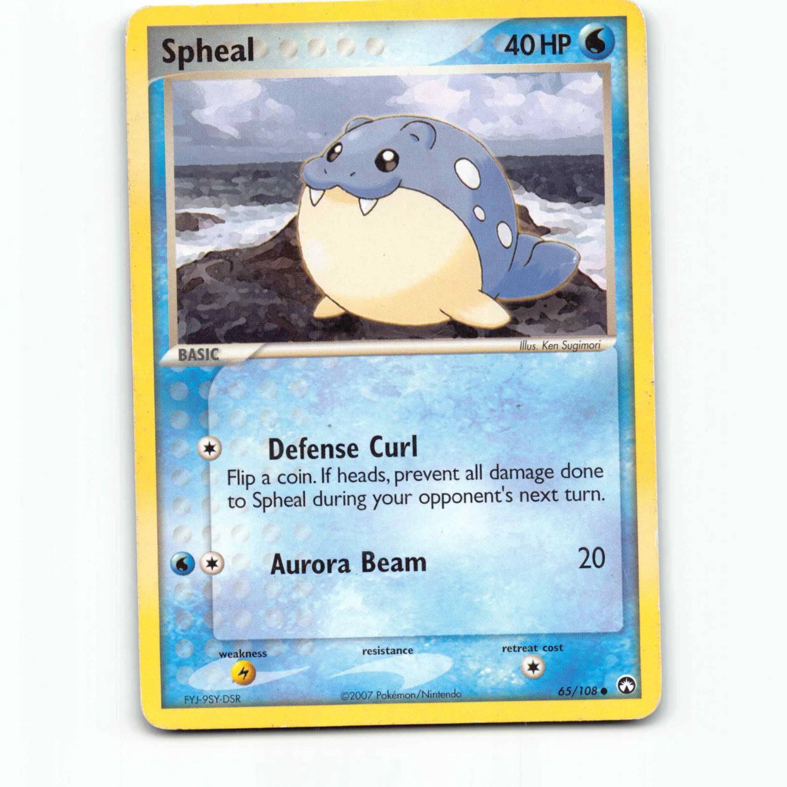 Spheal 65 Pokémon PK EN 65/108 EX Power Keepers Pokemon Kort EX-Era