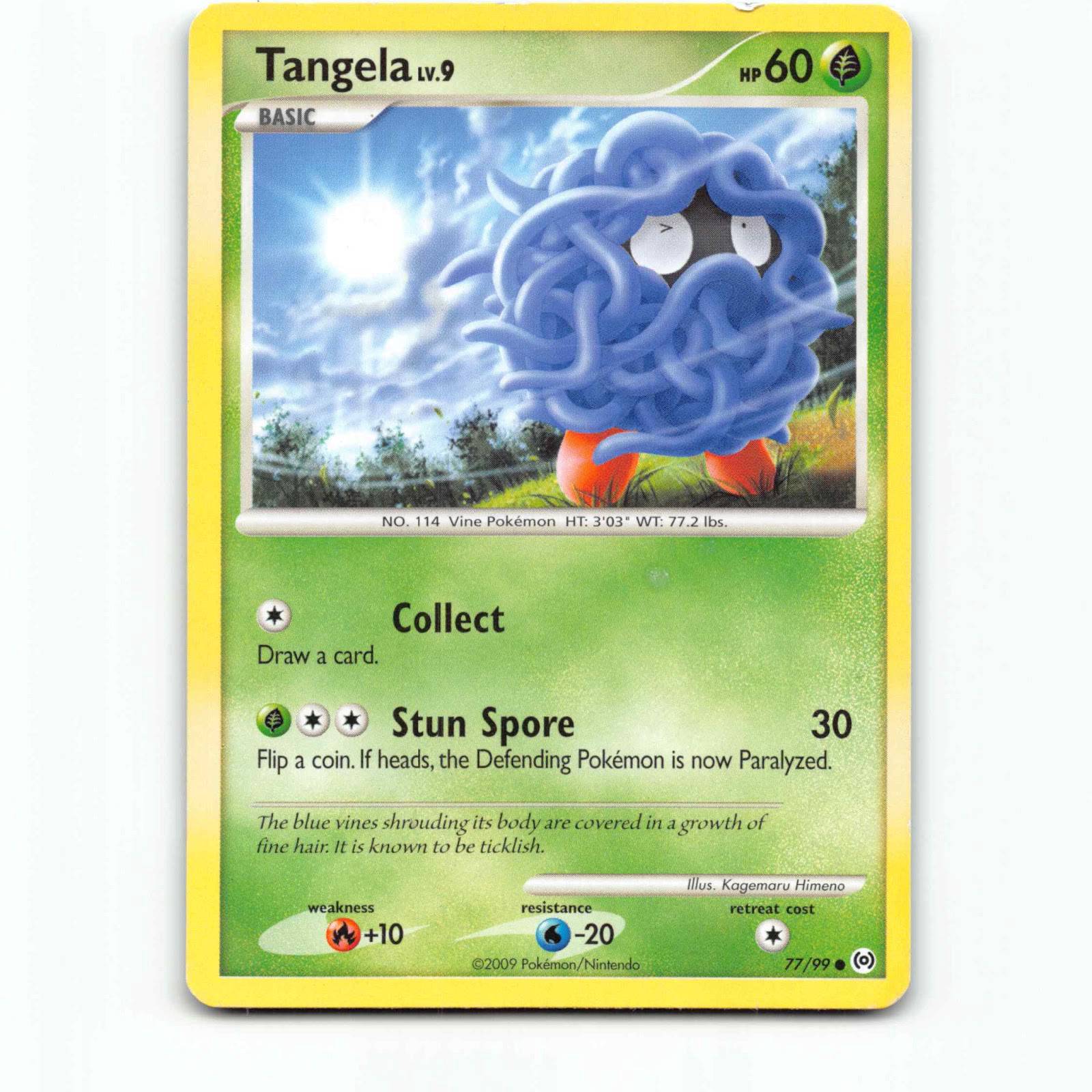 Tangela 77 Pokémon AR EN 77/99 Arceus Pokemon Kort Platinum