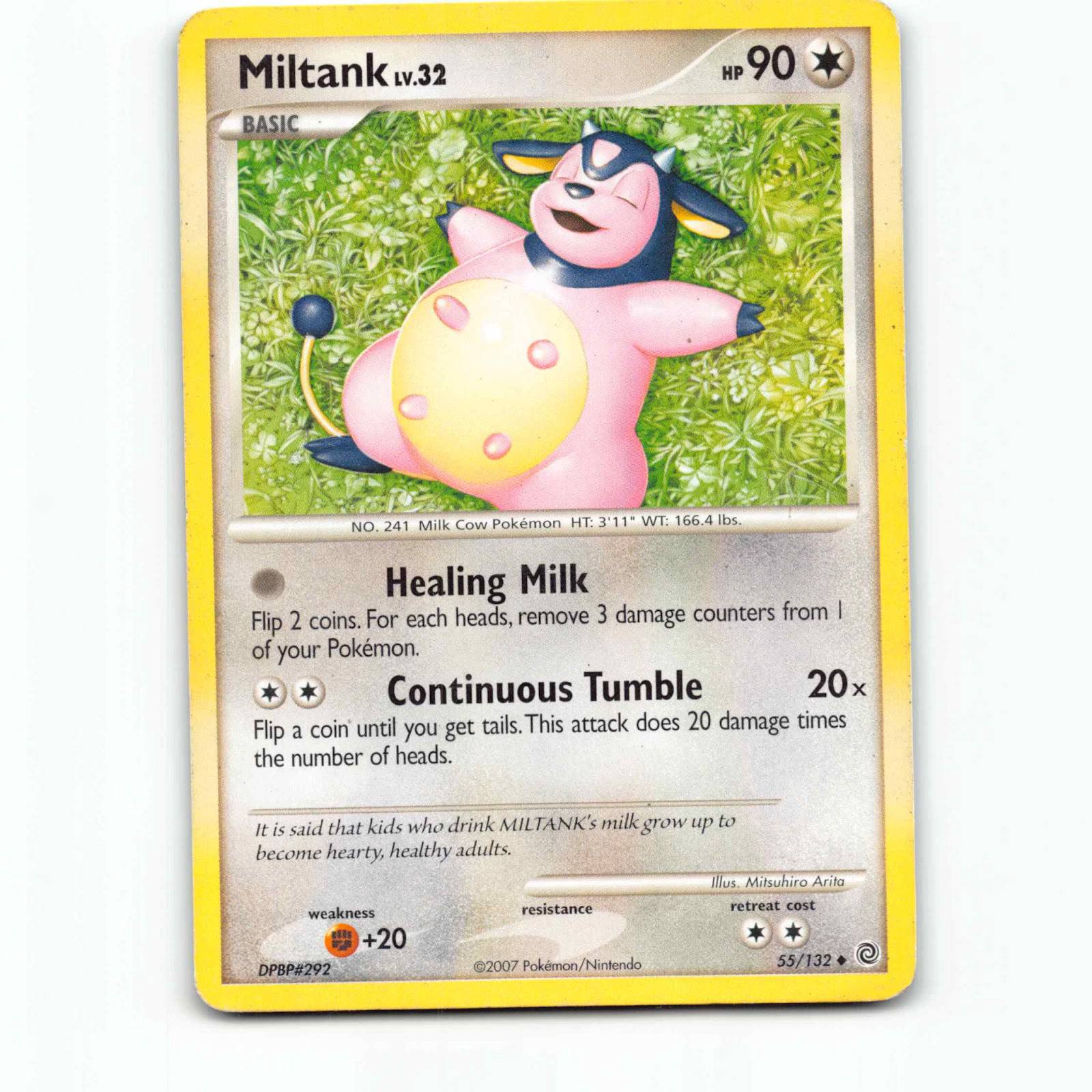 Miltank 55 Pokémon SW EN 55/132 Secret Wonders Pokemon Kort Diamond and Pearl