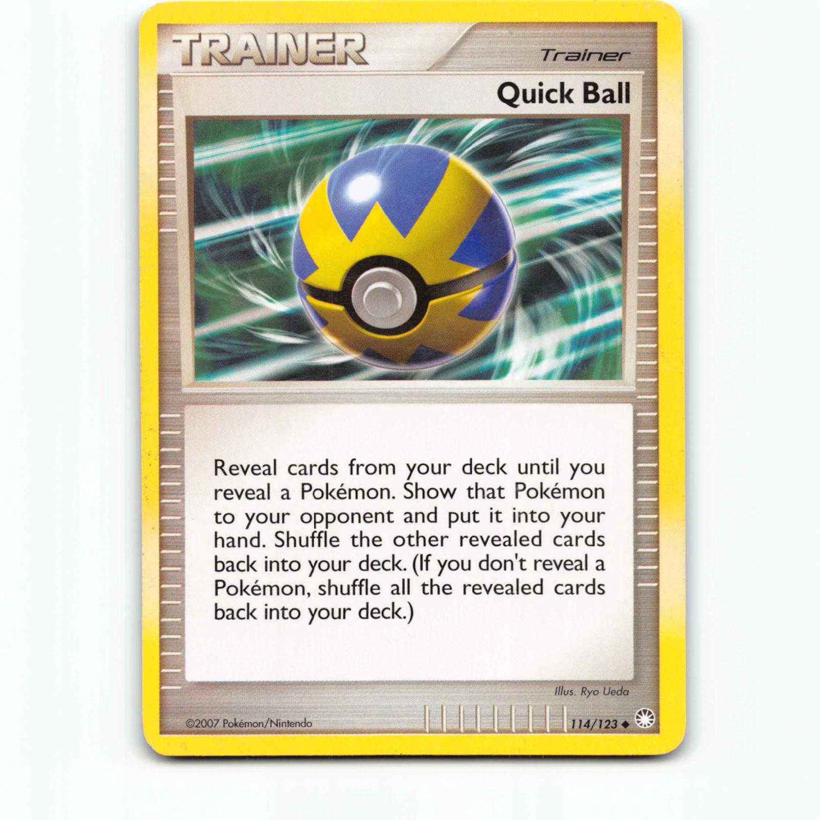 Quick Ball 114 Pokémon MT EN 114/123 Mysterious Treasures Pokemon Kort