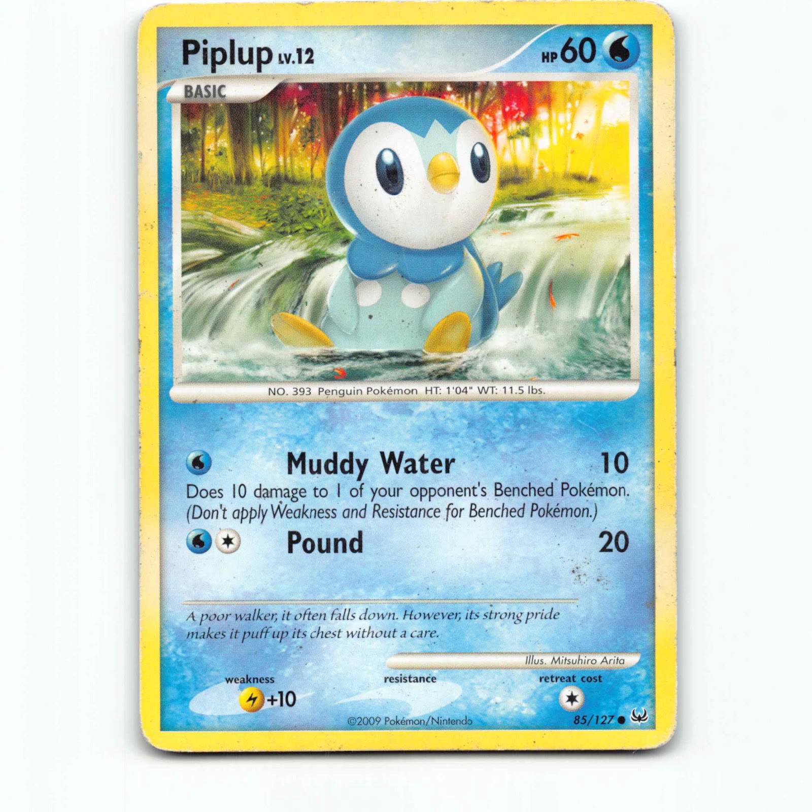 Piplup 85 Pokémon PL EN 85/127 Platinum Pokemon Kort Platinum
