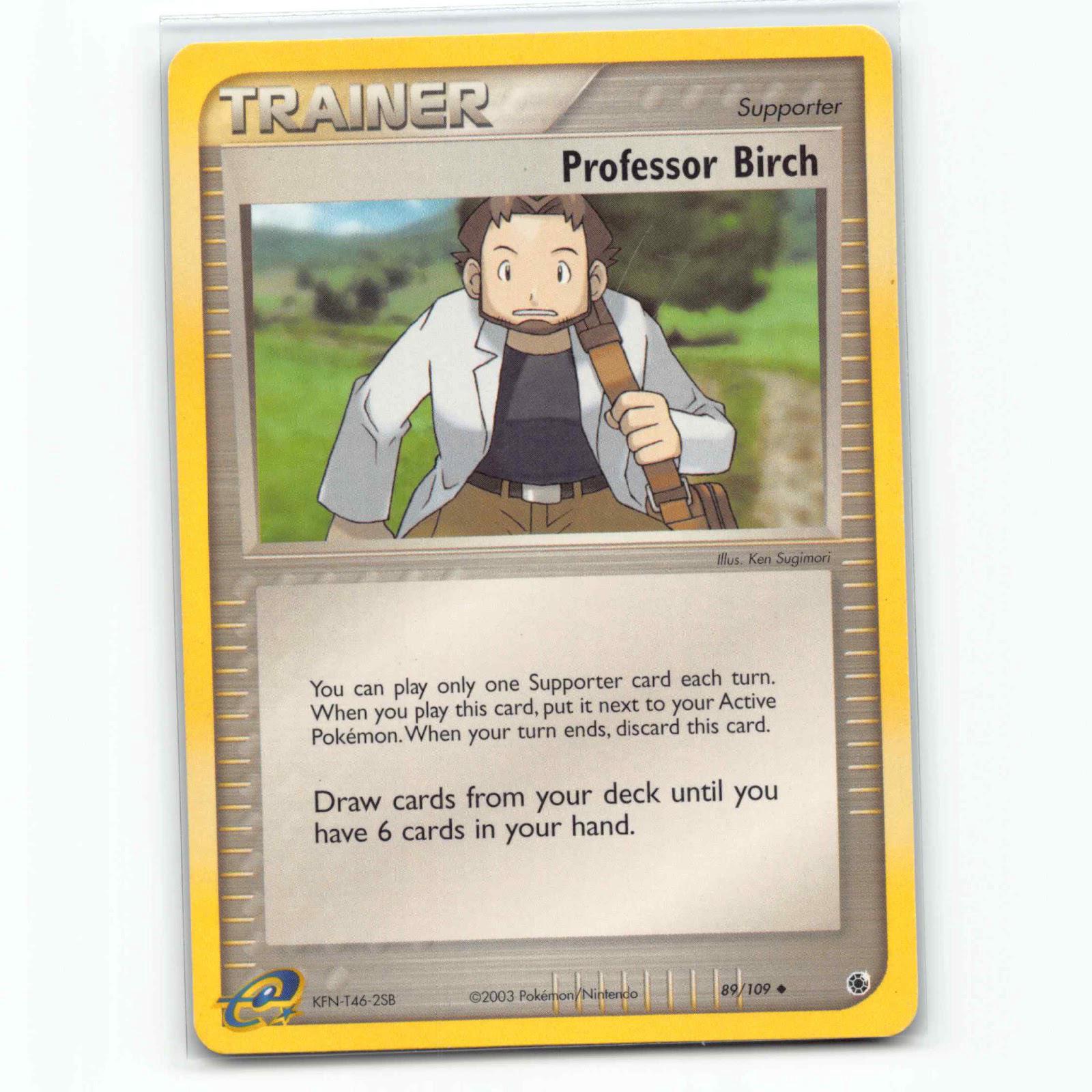 Professor Birch 89 Pokémon RS EN 089/109 Ruby & Sapphire Pokemon Kort EX-Era