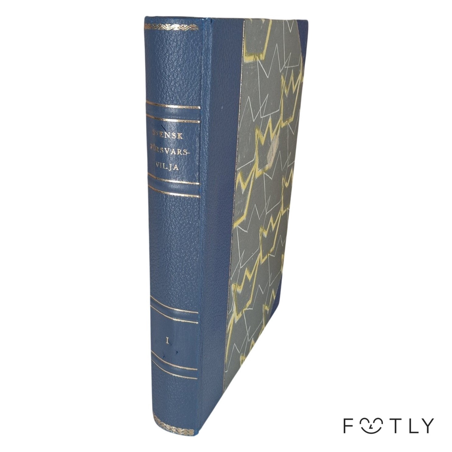 Svensk Försvarsvilja Del 1 Bok Militär Historia Inbunden bok Opus 1950 Vintage