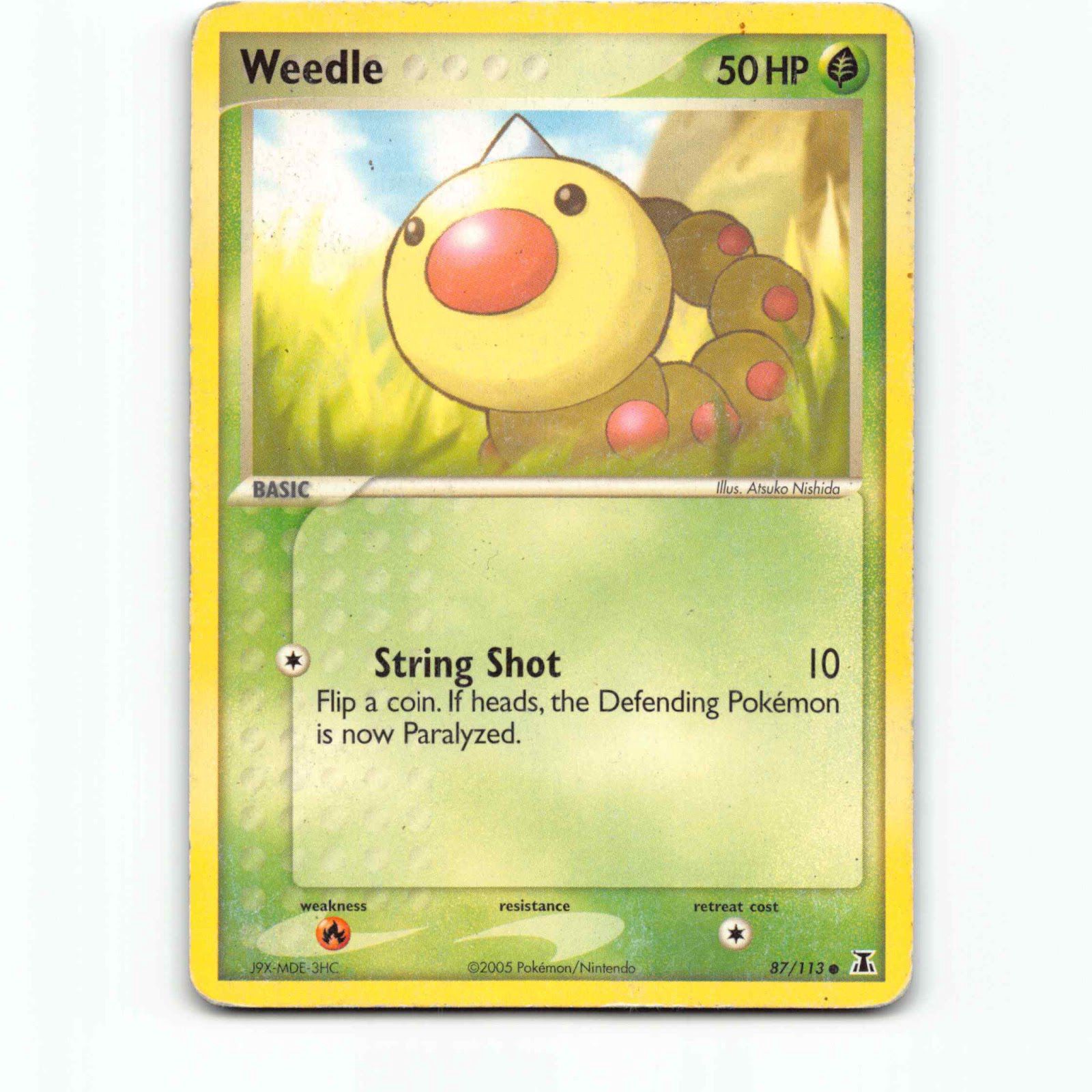 Weedle 87 Pokémon DS EN 87/113 EX Delta Species Pokemon Kort EX-Era