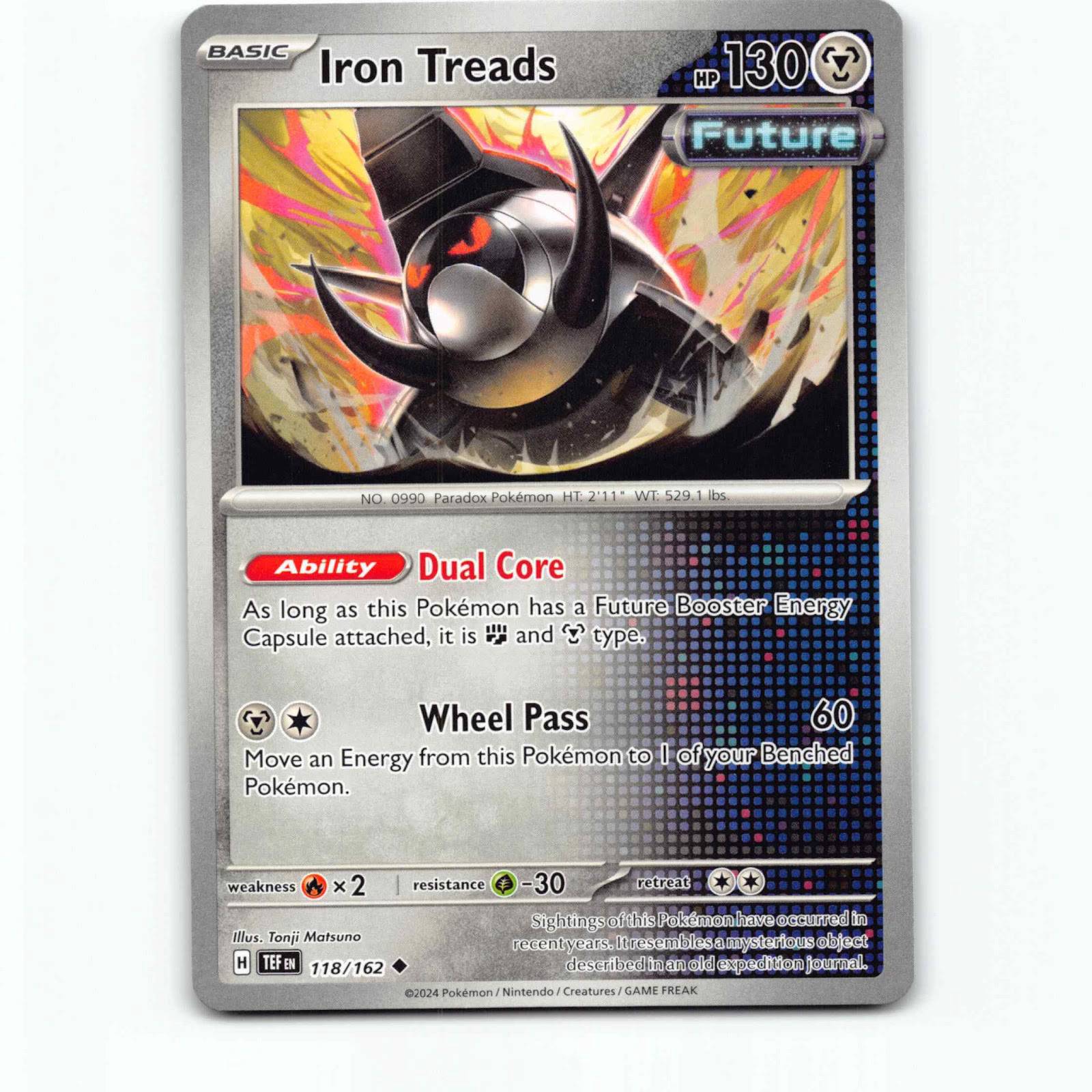Iron Treads 118 Pokémon TEF EN 118/162 Temporal Forces Pokemon Kort
