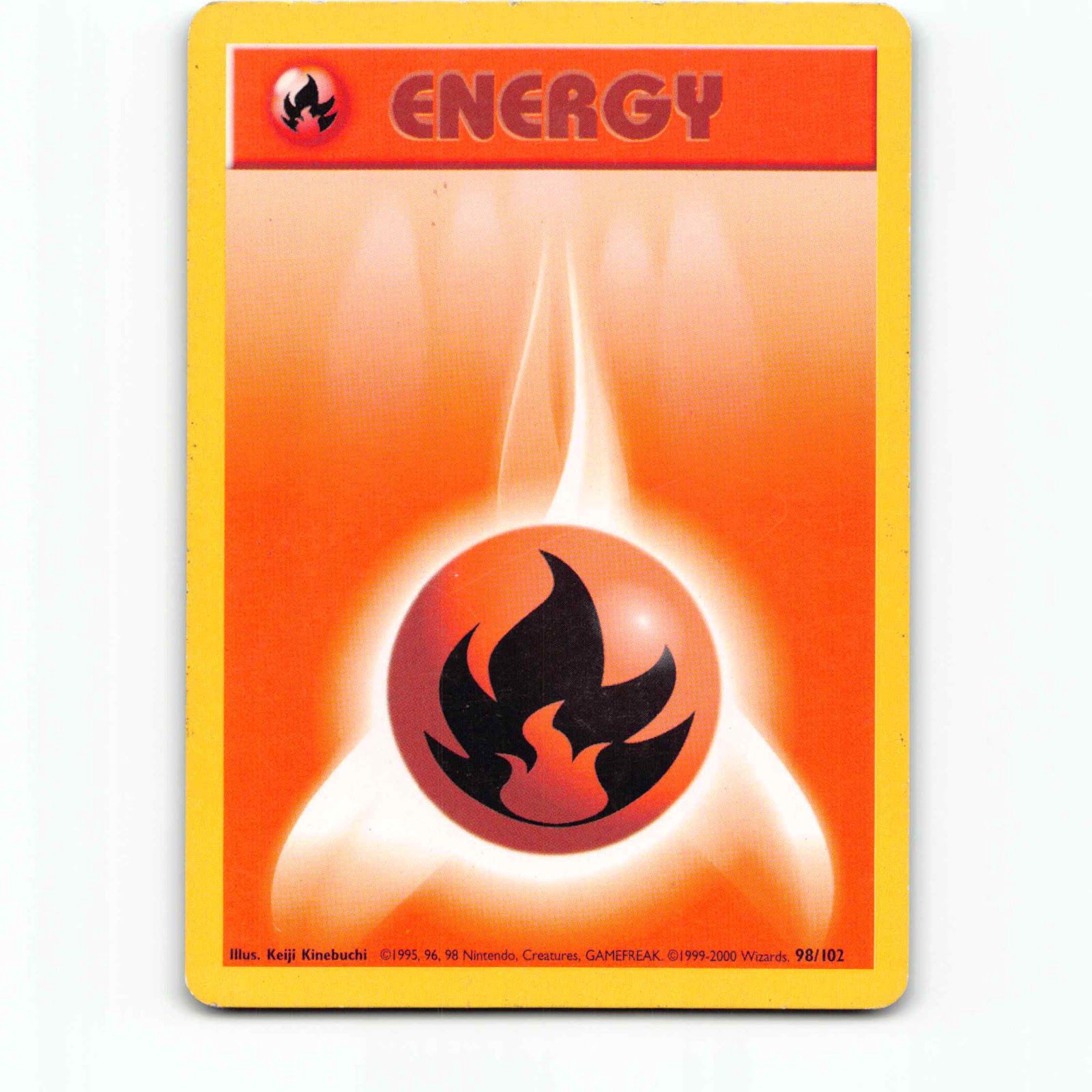 Fire Energy 98 4th Print 1999-2000 Pokémon BS EN 98/102 Base Set Pokemon WOTC