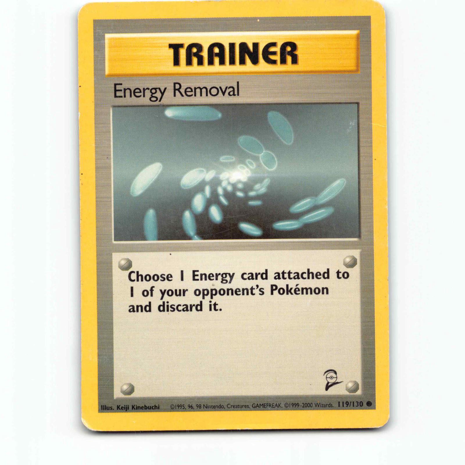 Energy Removal 119 Pokémon B2 EN 119/130 Base Set 2 Pokemon Kort