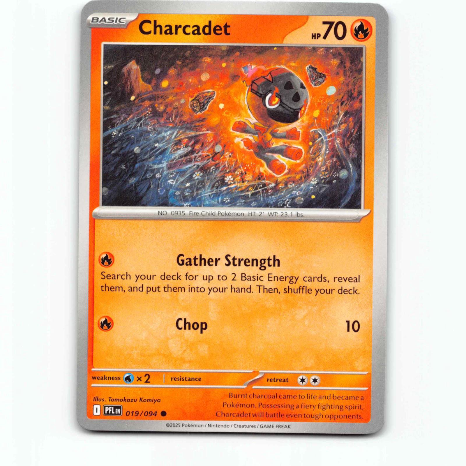 Charcadet 19 Pokémon PFL EN 019/094 Phantasmal Flames Pokemon Kort