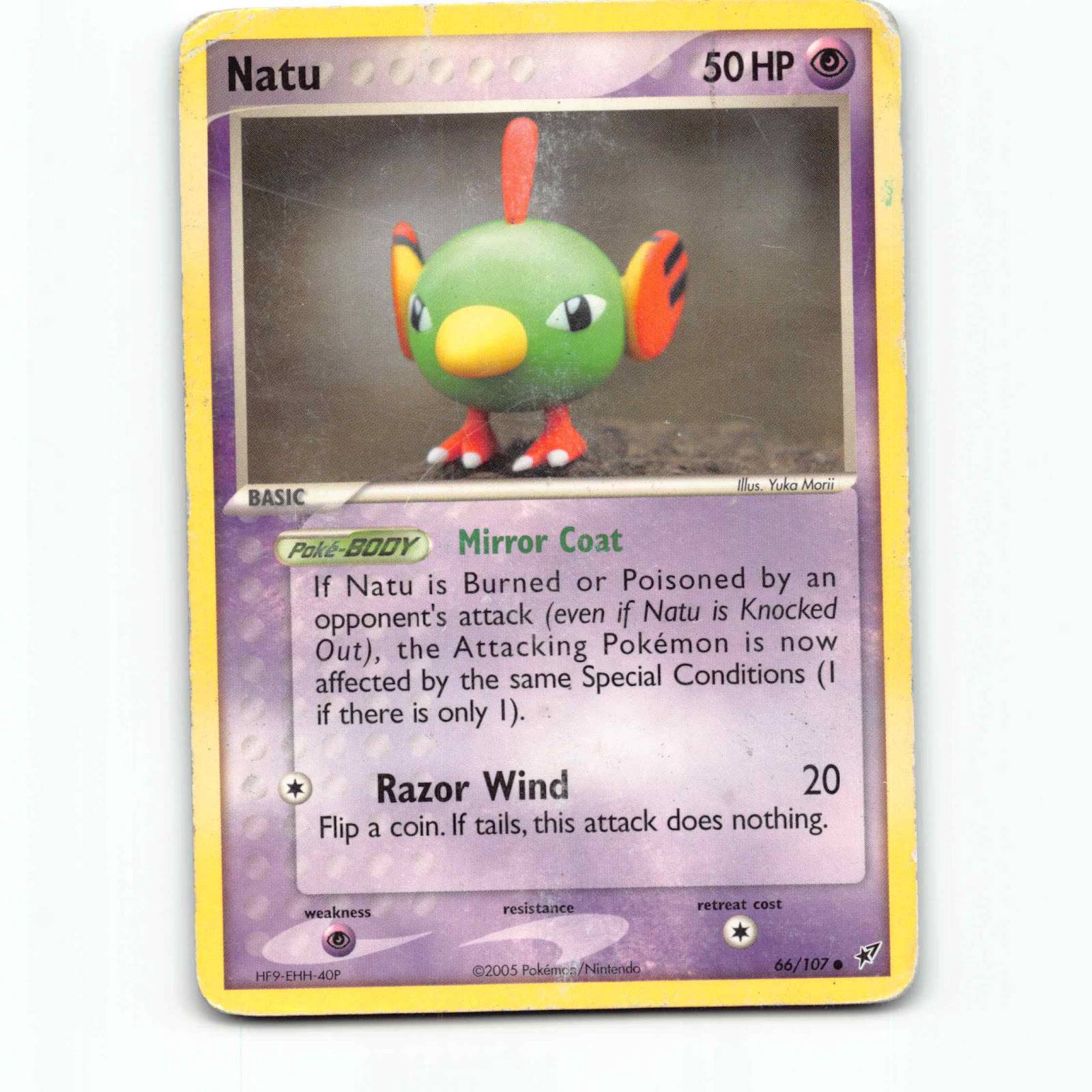 Natu 66 Pokémon DX EN 66/107 EX Deoxys Pokemon Kort EX-Era
