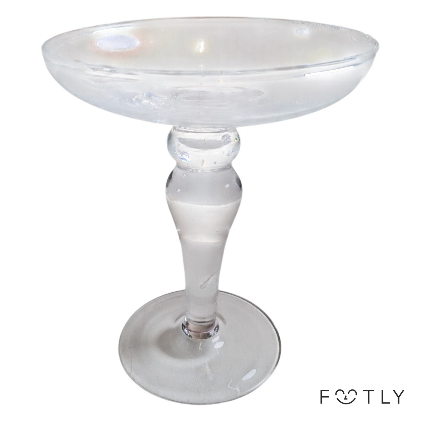 Glas Coupeglas Dessertglas Fotglas Klar Glas Skål Champagneglass Vintage