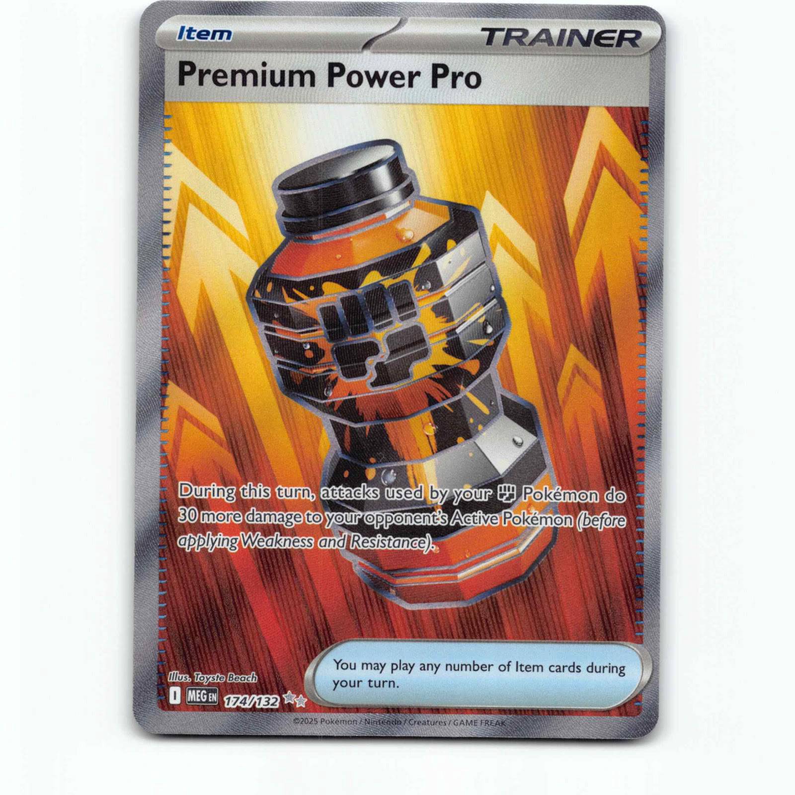 Premium Power Pro 174 Ultra Rare Pokémon MEG EN 174/132 Mega Evolution