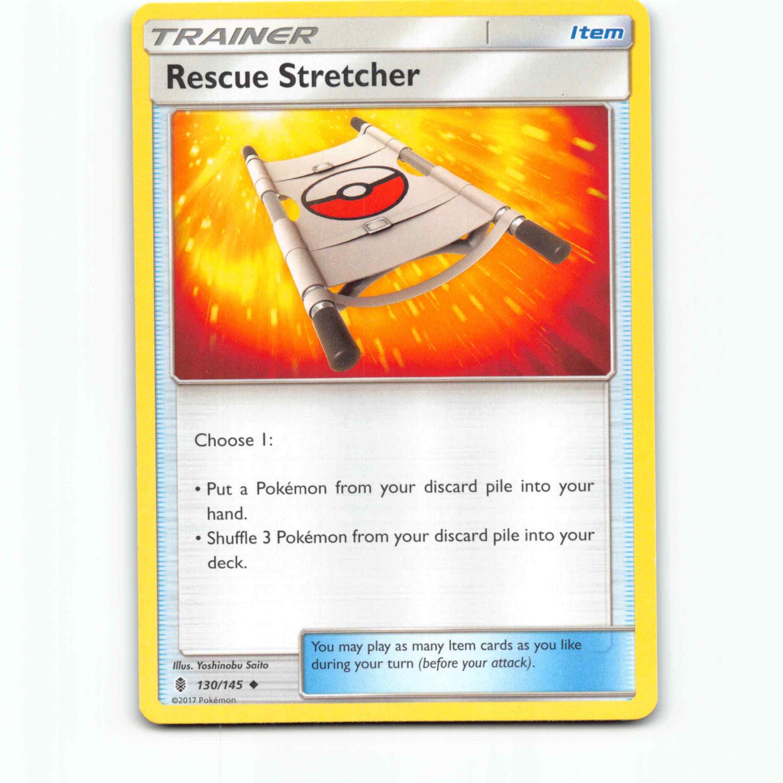 Rescue Stretcher 130 Pokémon GRI EN 130/145 Guardians Rising Pokemon Kort