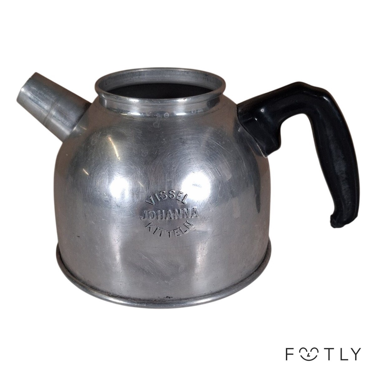Vissel Johanna Kittel Vintage Kaffekittel Aluminium Svart Handtag Tekanna