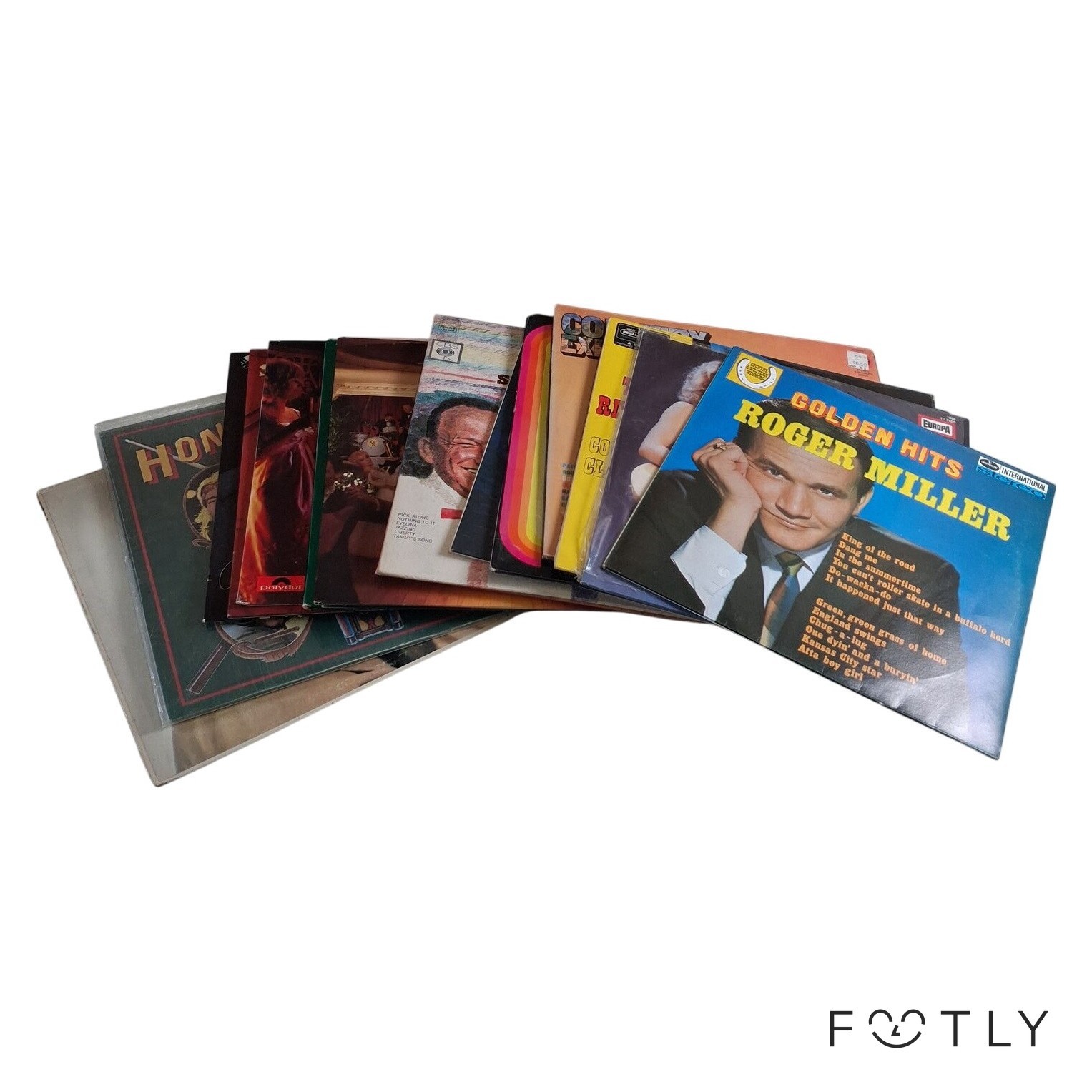 Parti Vinyl 21 st Vinylskivor LP Country Roger Miller Dean Martin Waylon Vintage