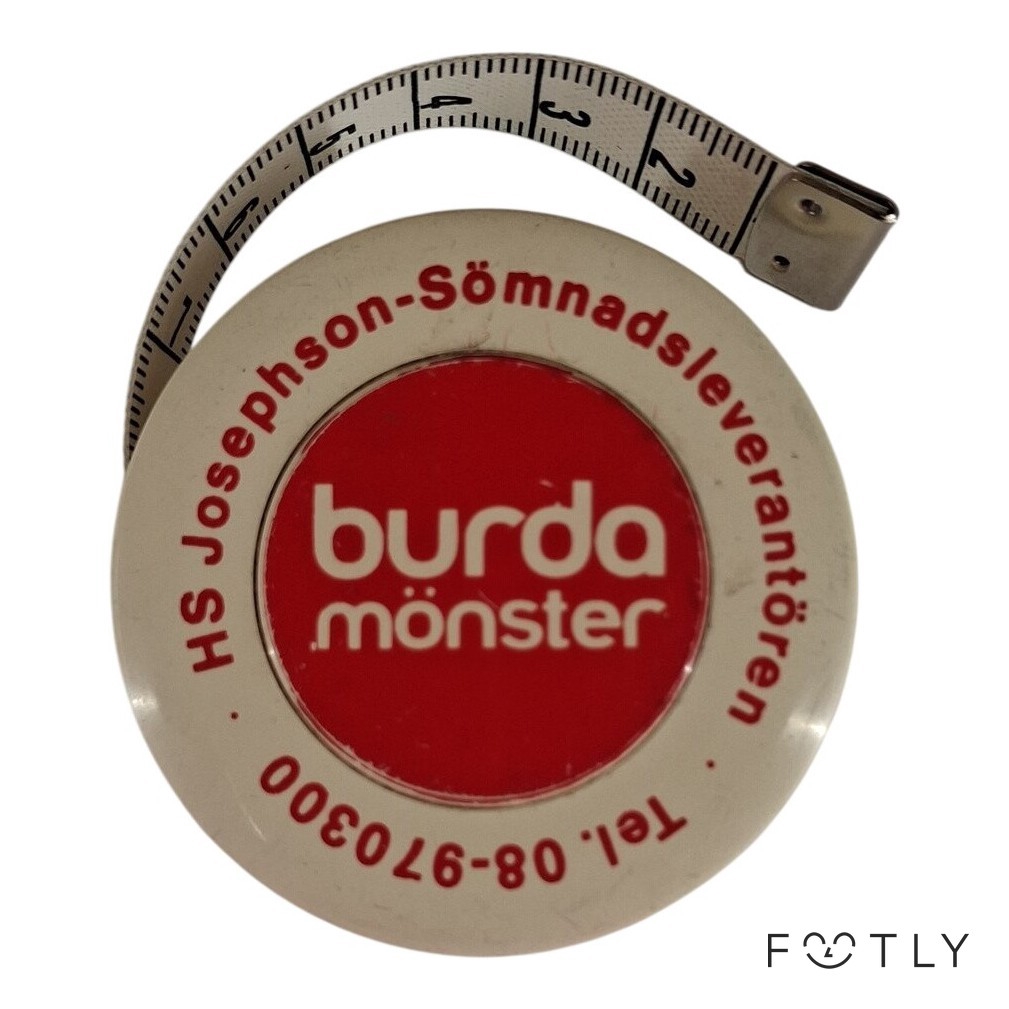 Burda Mönster Måttband Vintage Made In West Germany Rullmåttband Sömnad