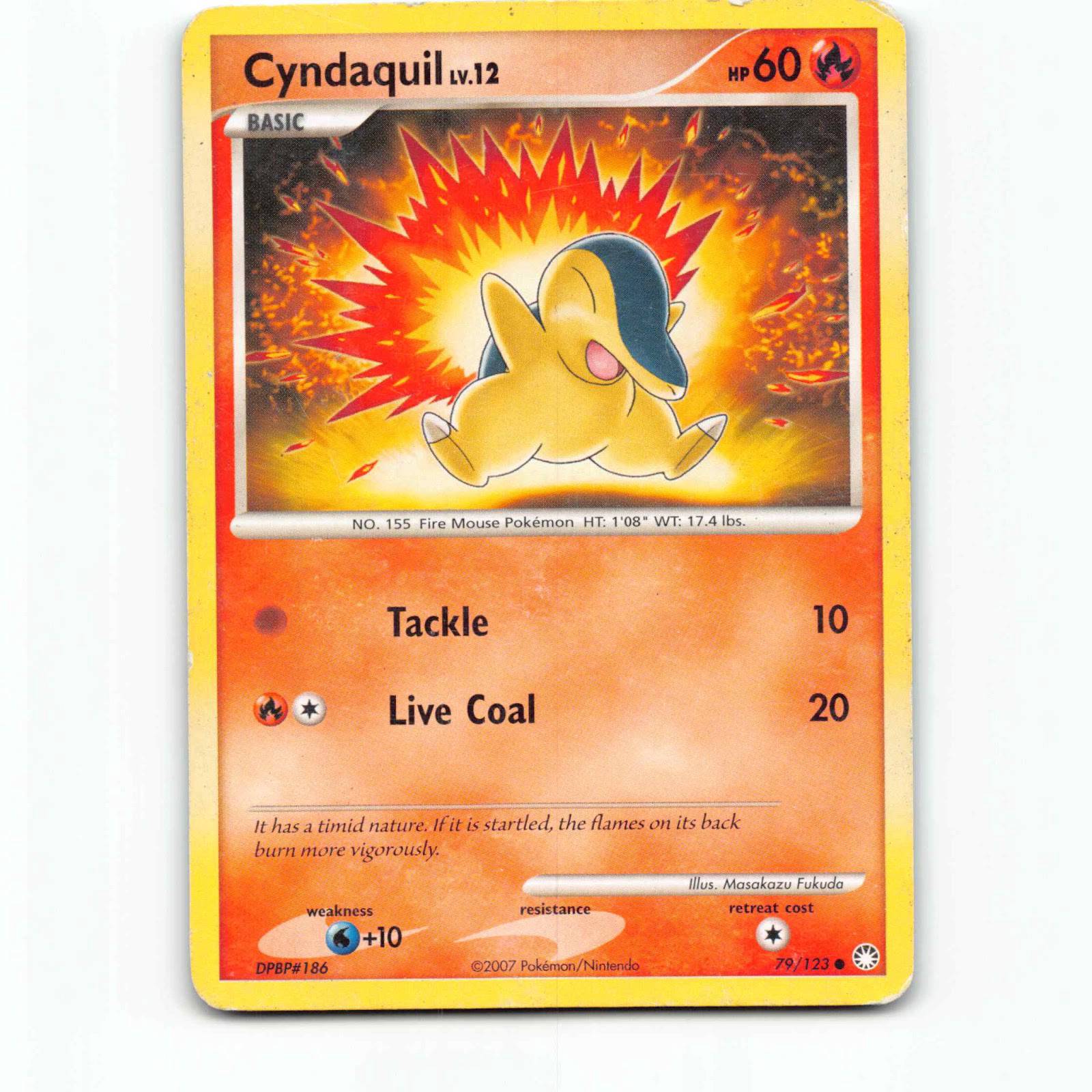 Cyndaquil 79 Pokémon MT EN 79/123 Mysterious Treasures Pokemon Kort