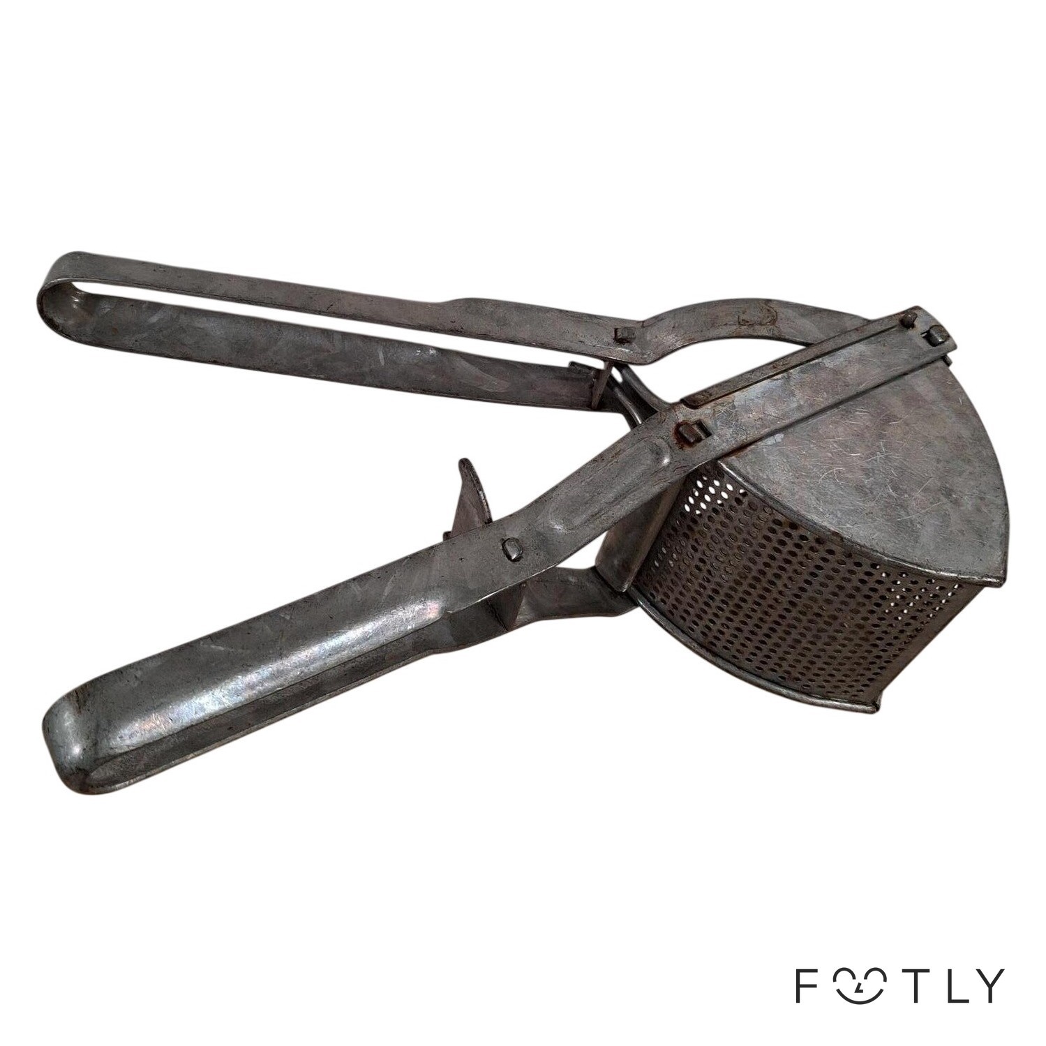 Potatispress Metall Vintage Pressjärn Rostfri Potatisstöt Kök Retro