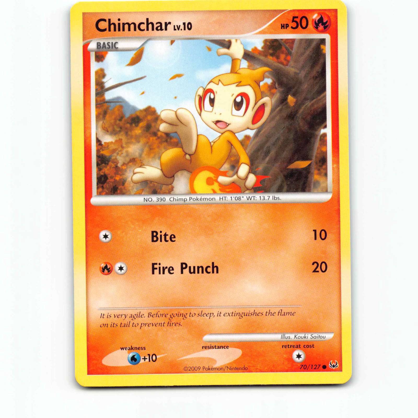 Chimchar 70 Pokémon PL EN 70/127 Platinum Pokemon Kort Platinum