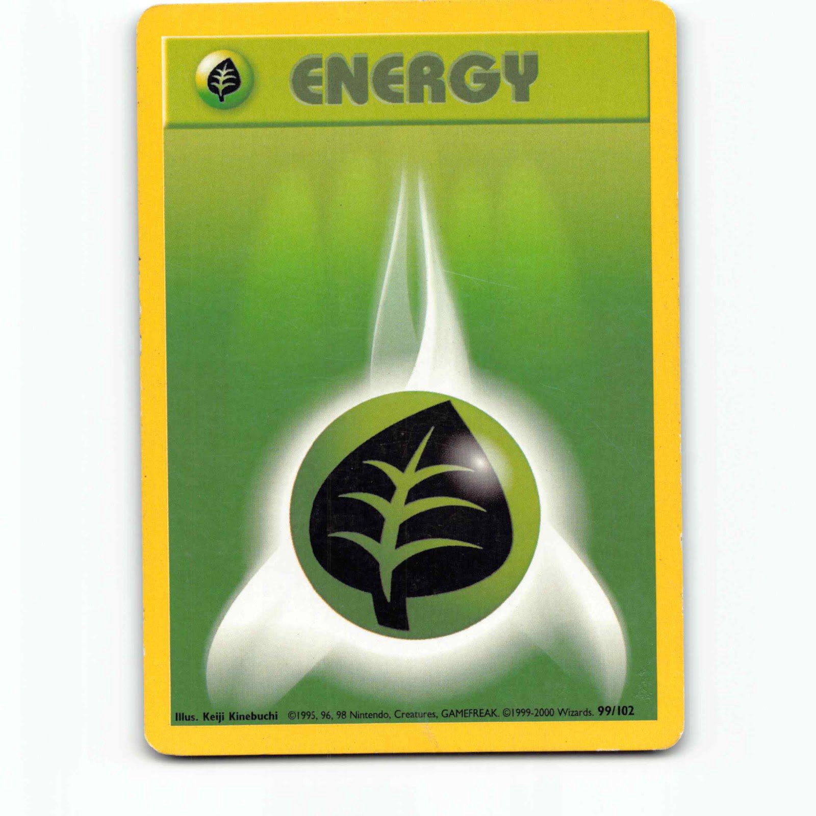 Grass Energy 99 1999-2000 4th Print Pokémon BS EN 99/102 Base Set Pokemon WOTC