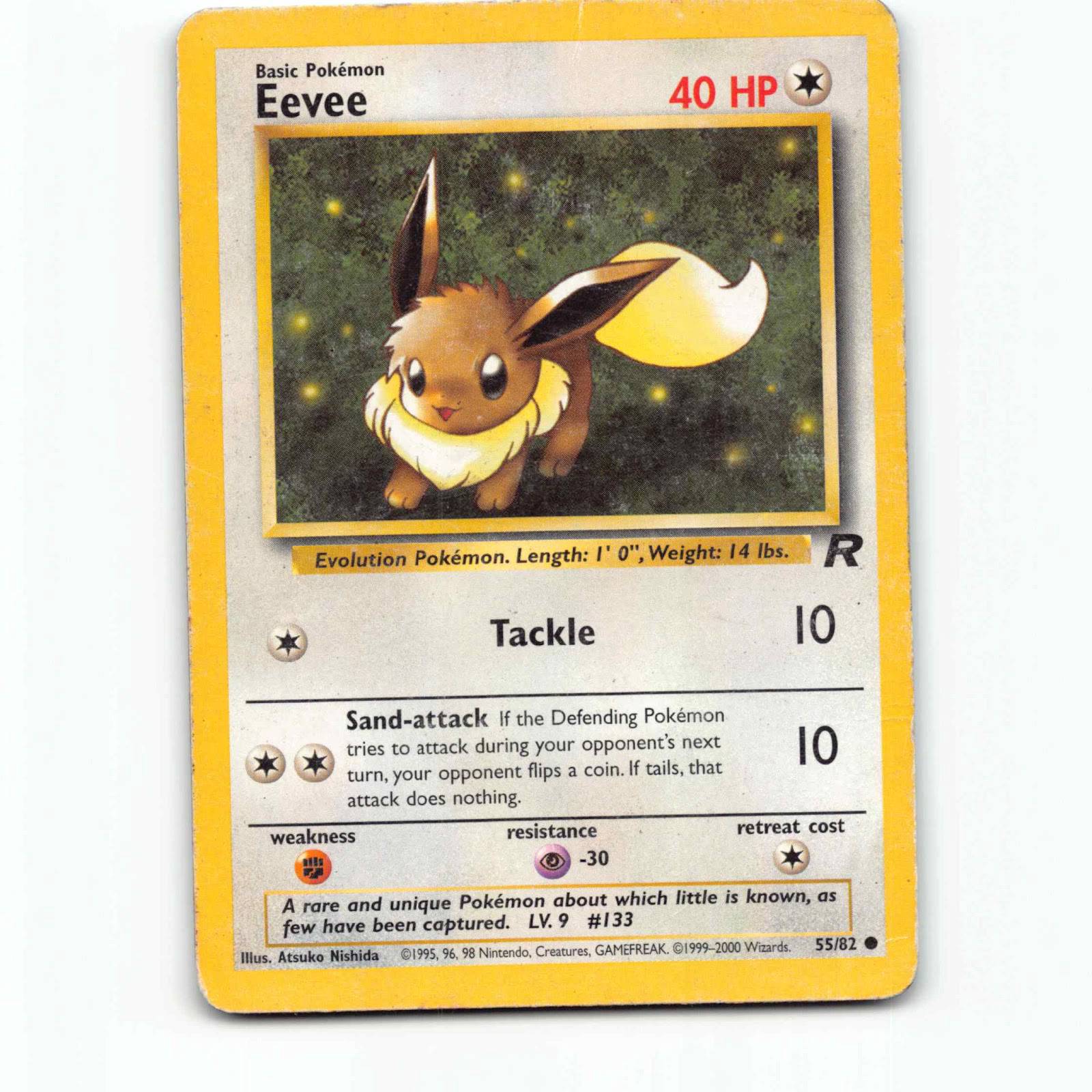 Eevee 55 Pokémon TR EN 55/82 Team Rocket Pokemon Kort Wizards of The Coast