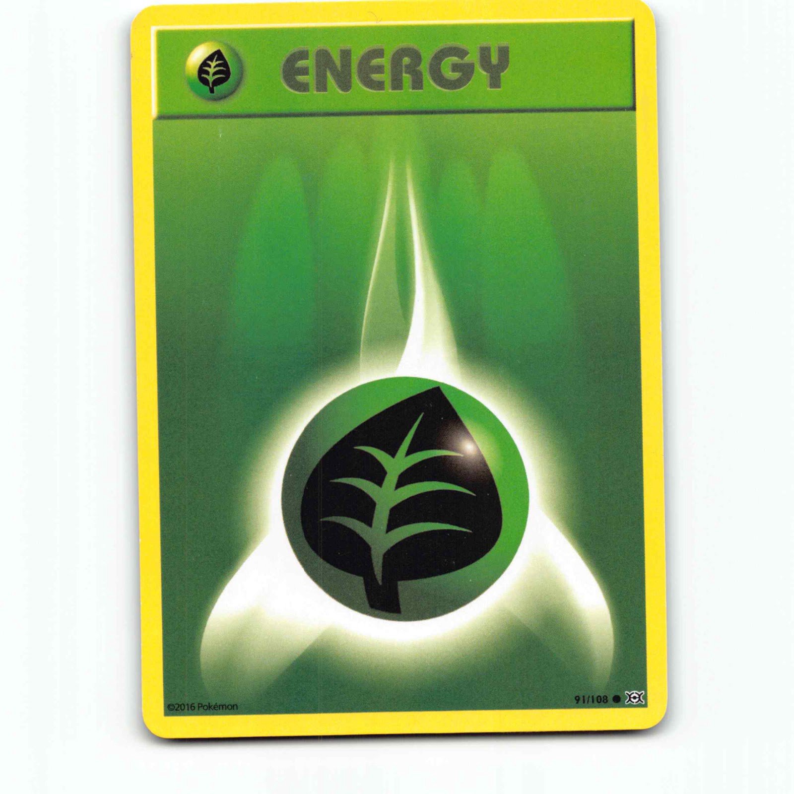 Grass Energy 91 Pokémon EVO EN 091/108 Evolutions Pokemon Kort XY-Era