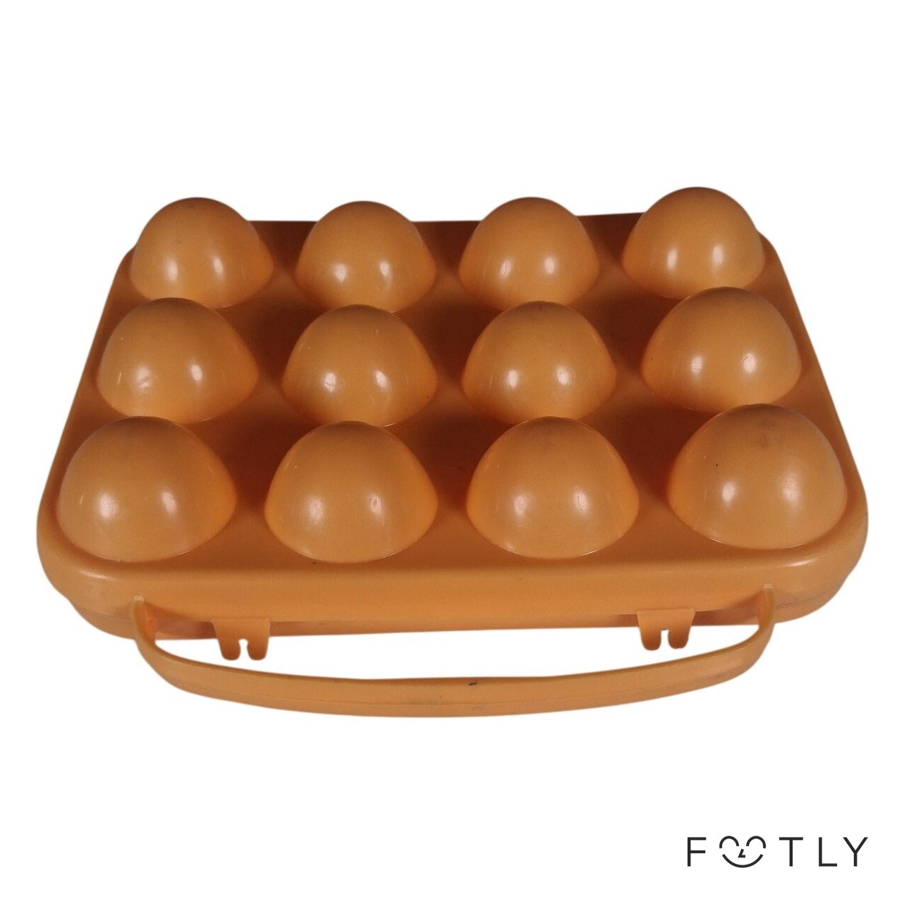 Hammarplast Äggförvaring 12 Ägg Plast Gul Sweden Äggbox Camping Retro