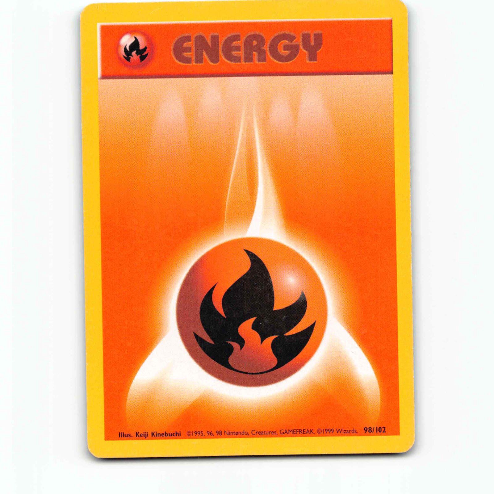 Fire Energy 98 Pokémon BS EN 98/102 Base Set Pokemon Kort Wizards of The Coast