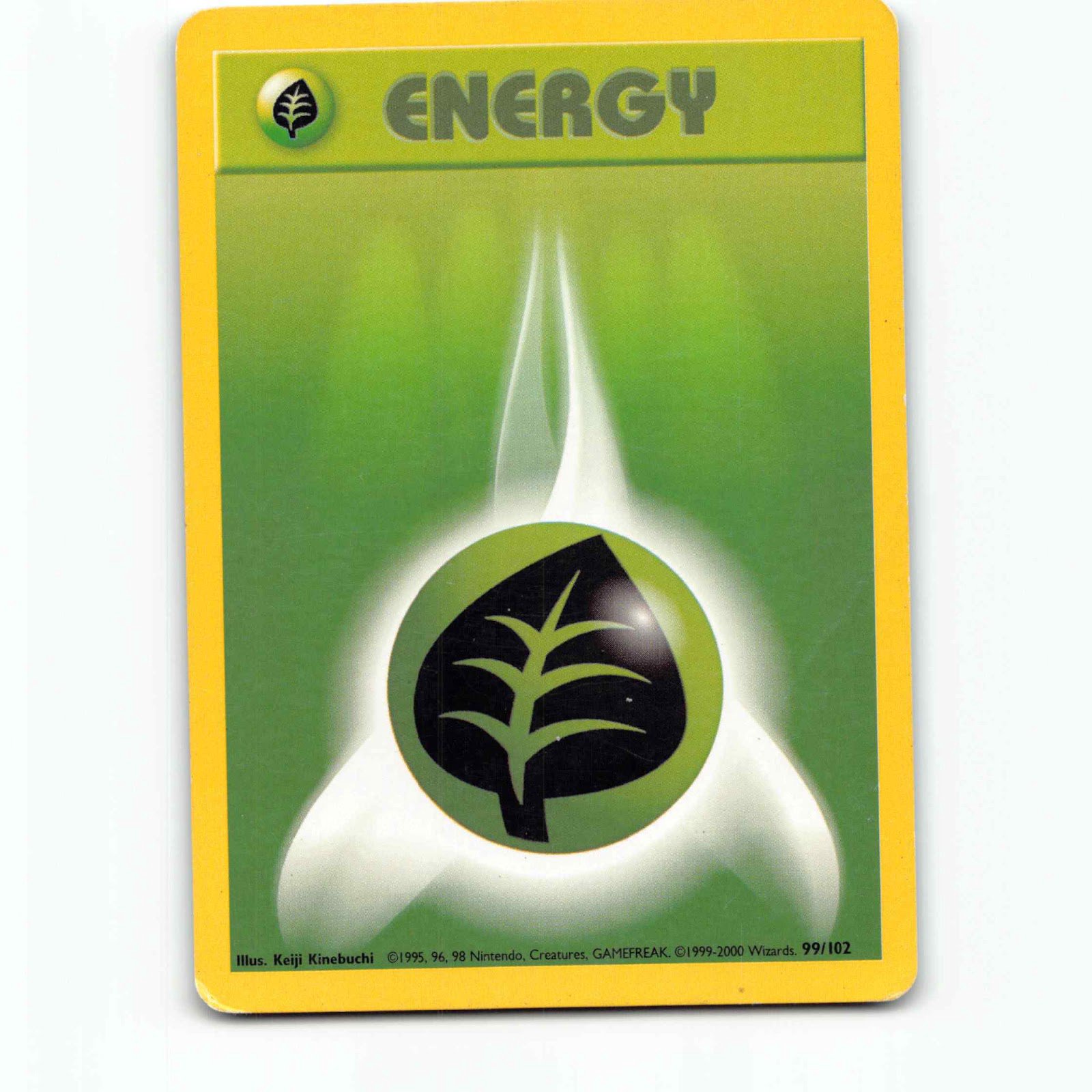 Grass Energy 99 1999-2000 4th Print Pokémon BS EN 99/102 Base Set Pokemon WOTC