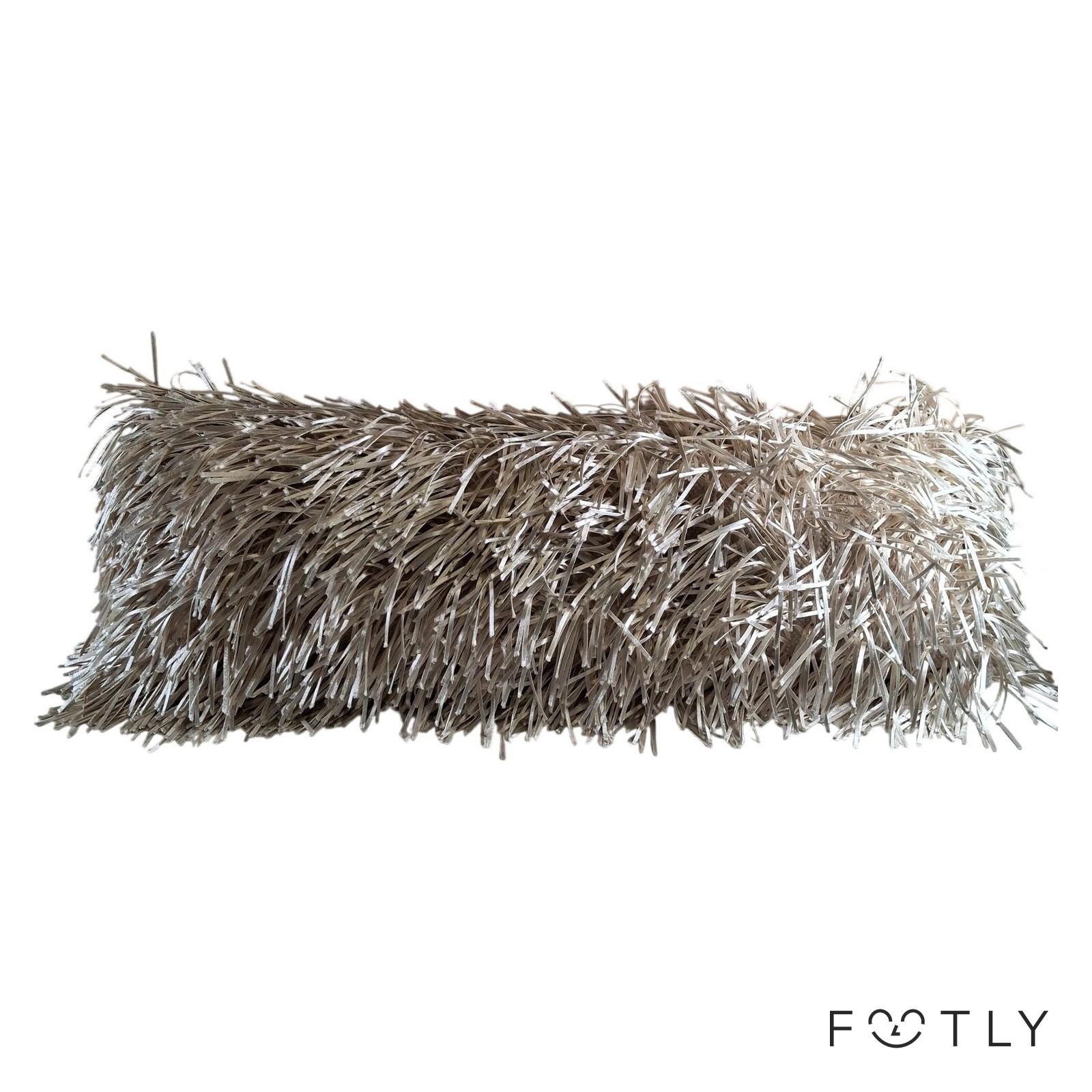 Avlång Kuddfodral Beige Fransar Kudde Prydnadskudde Boho Stil Textil
