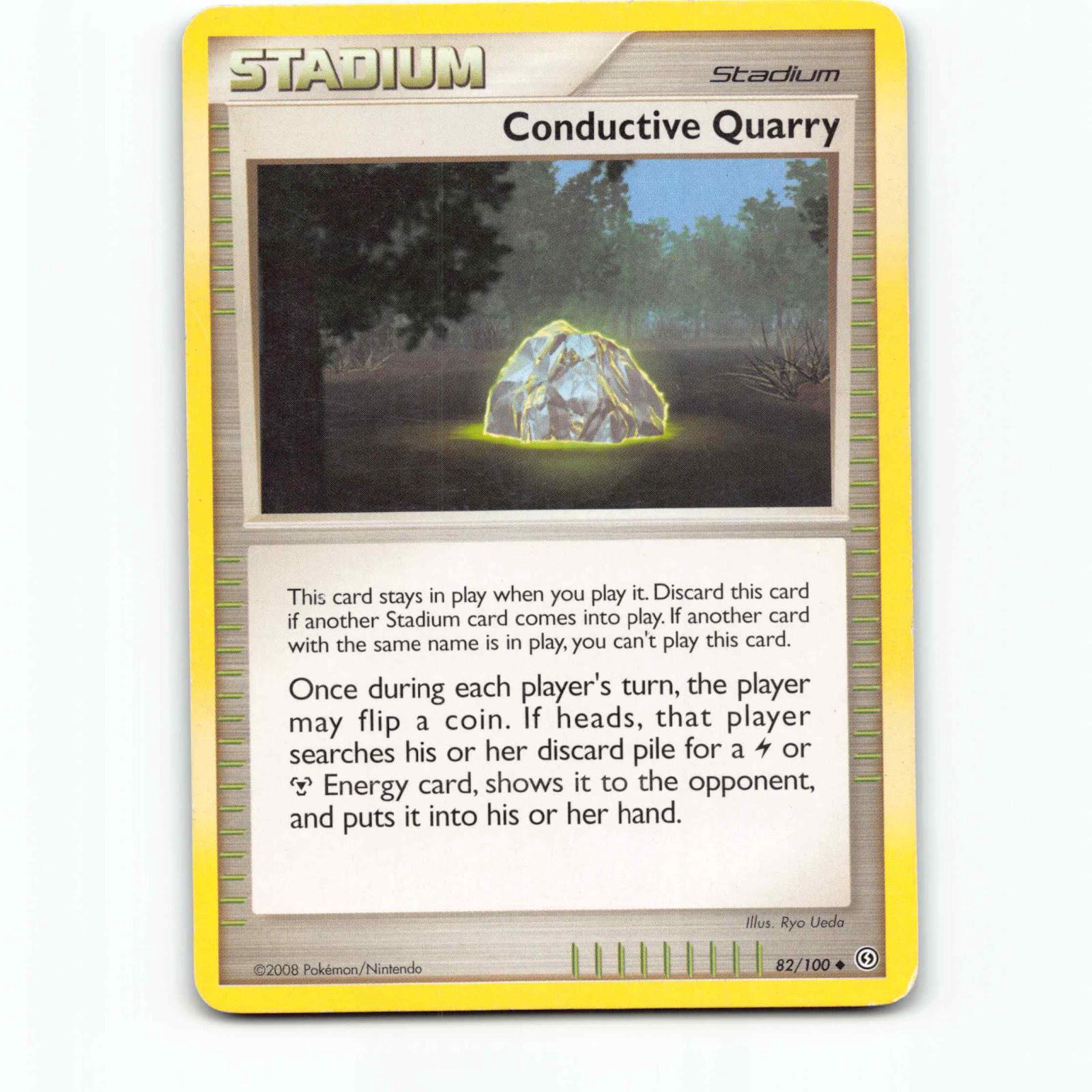 Conductive Quarry 82 Pokémon SF EN 82/100 Stormfront Pokemon Kort