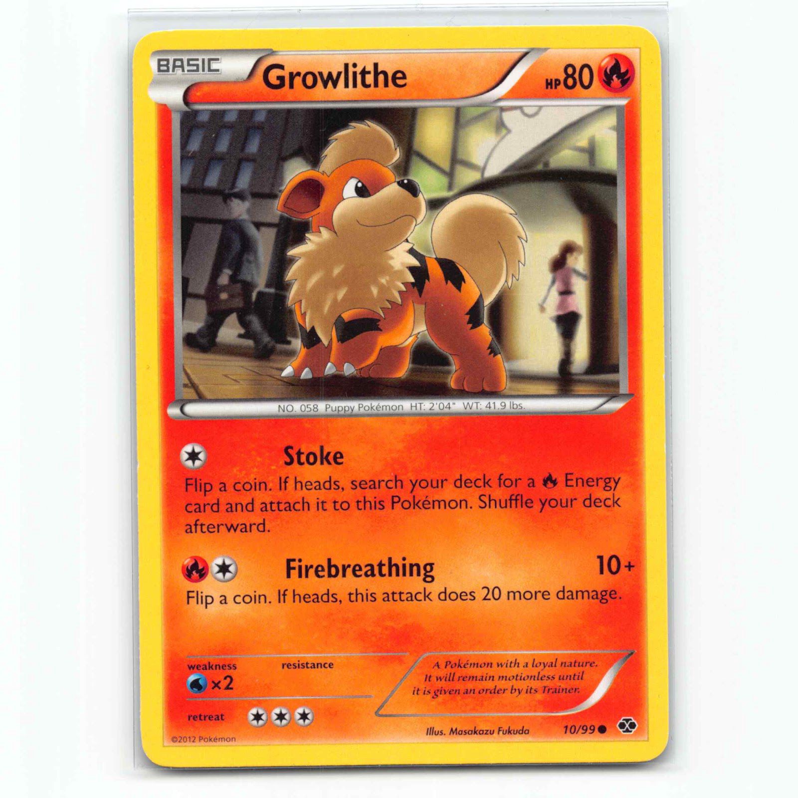 Growlithe 10 Pokémon NXD EN 10/99 Next Destinies Pokemon Kort Black & White
