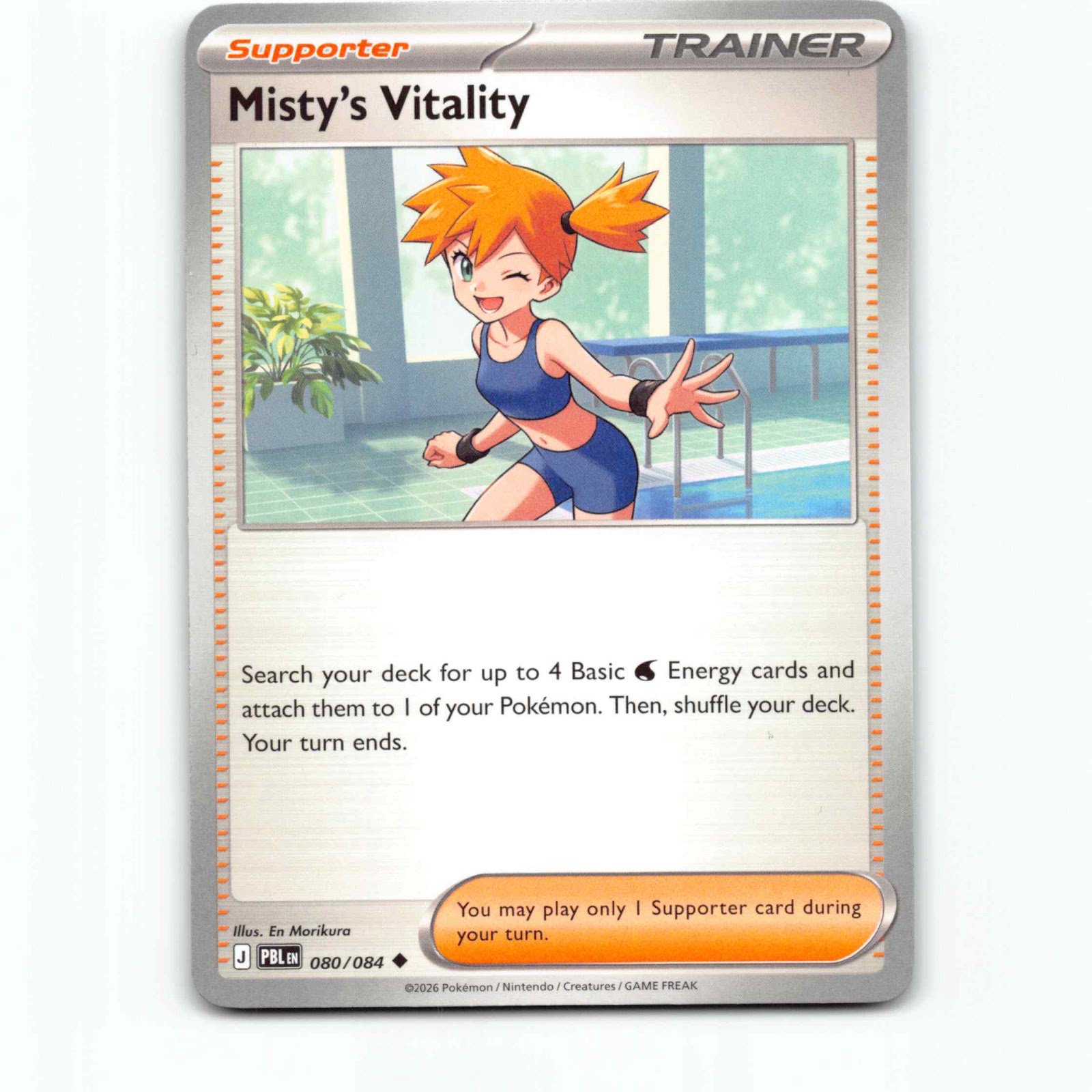 Misty's Vitality 80 Pokémon PBL EN 080/084 Pitch Black Pokemon Kort