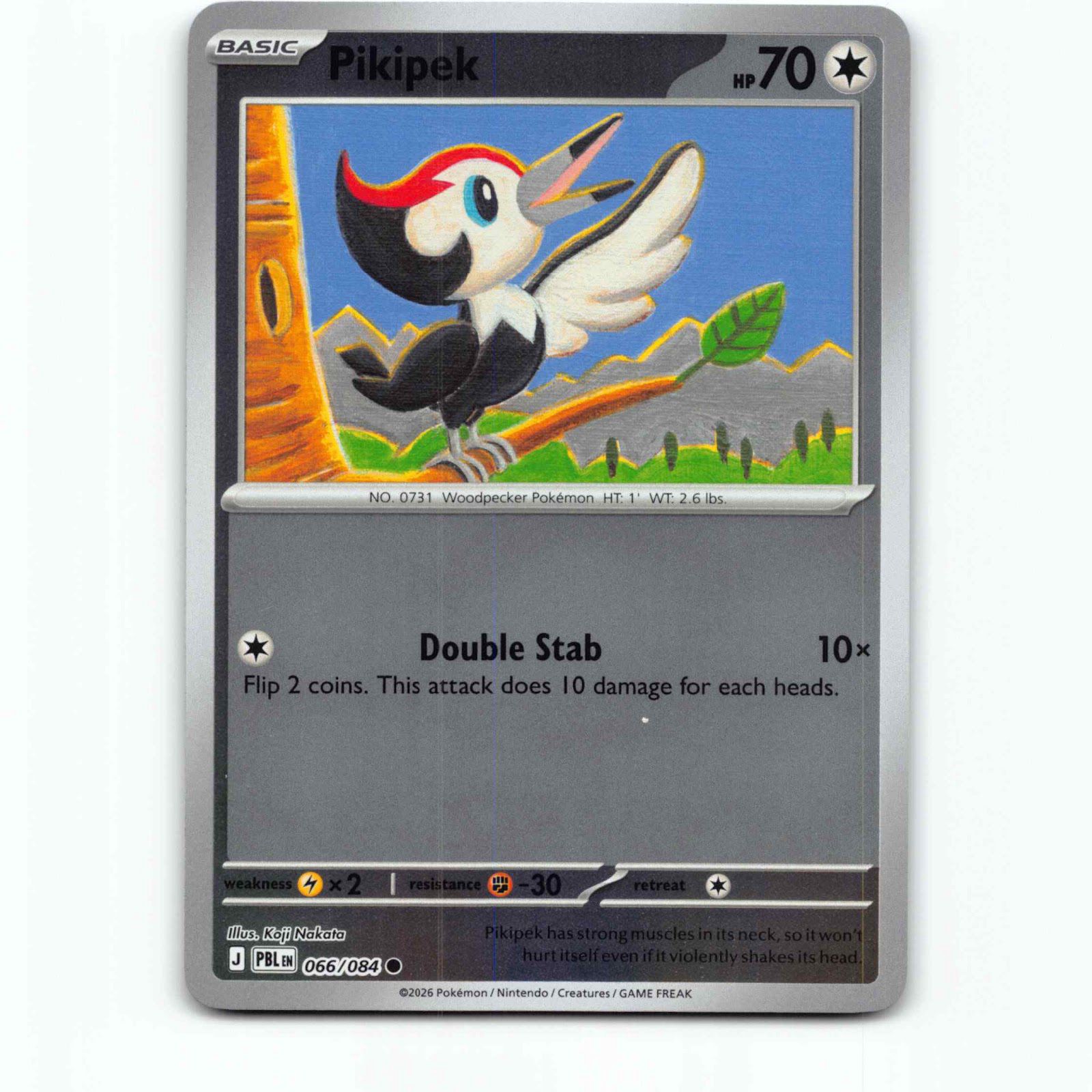 Pikipek 66 Reverse Holo Pokémon PBL EN 066/084 Pitch Black Pokemon Kort