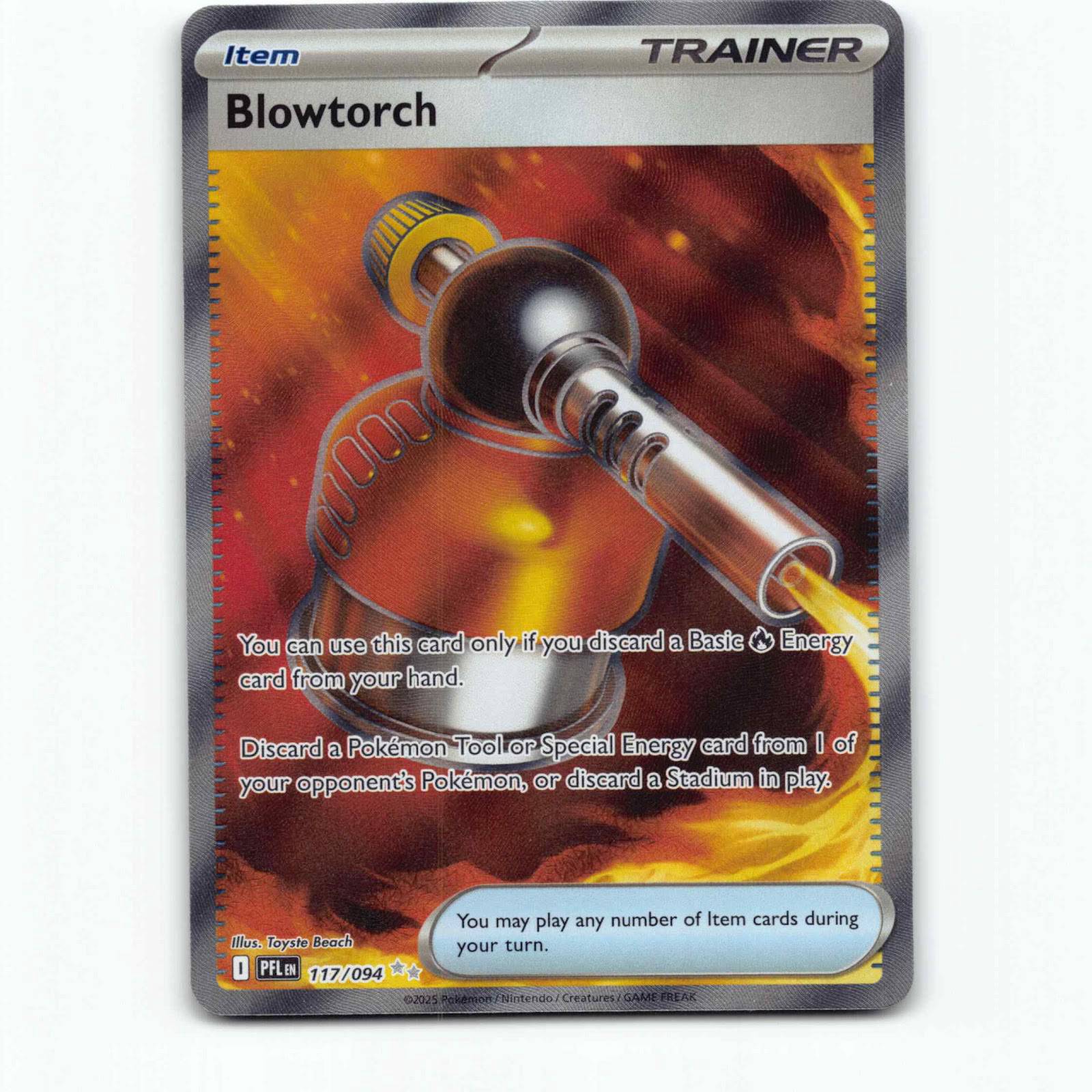 Blowtorch 117 Ultra Rare Pokémon PFL EN 117/094 Phantasmal Flames Pokemon Kort
