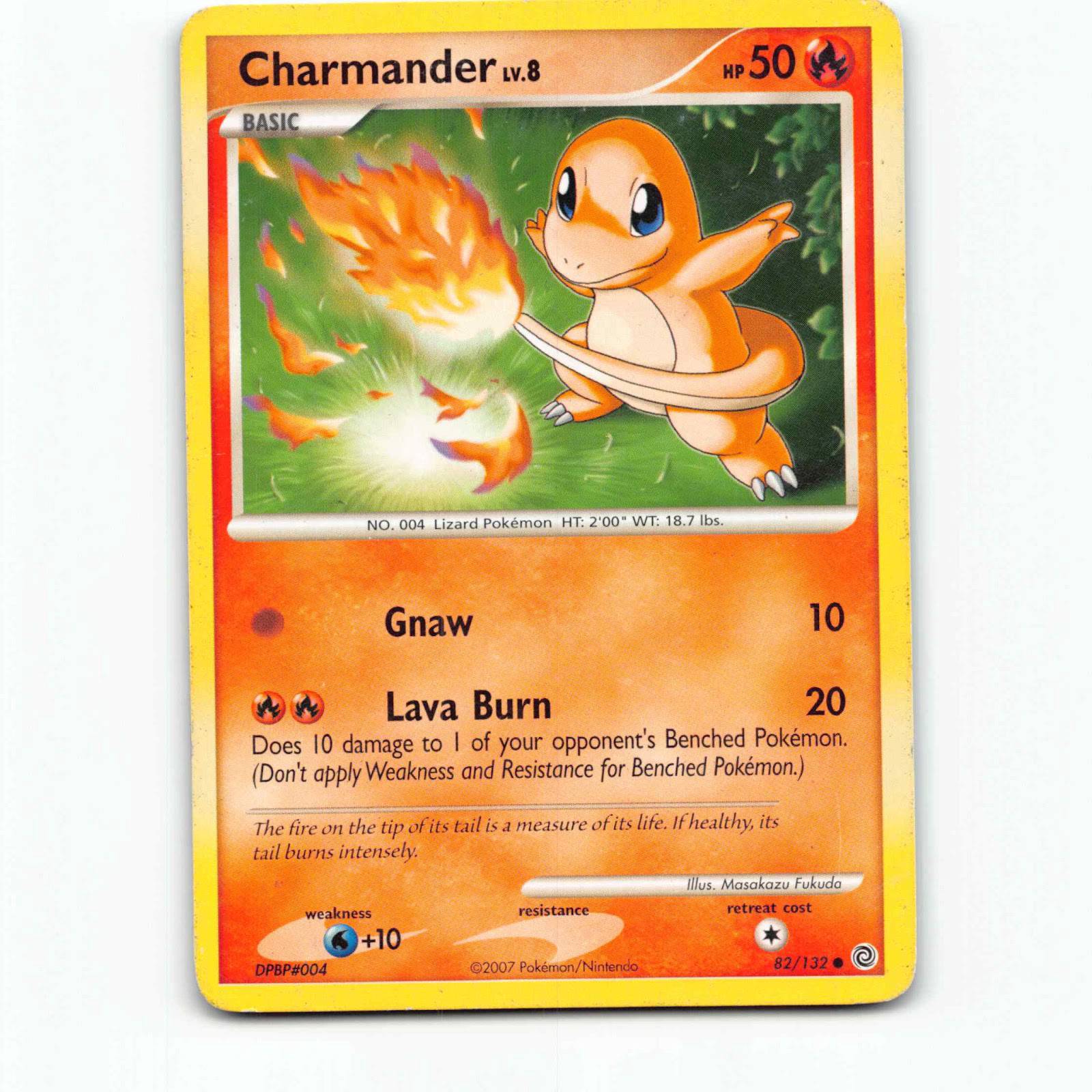 Charmander 82 Pokémon SW EN 82/132 Secret Wonders Pokemon Kort Diamond and Pearl