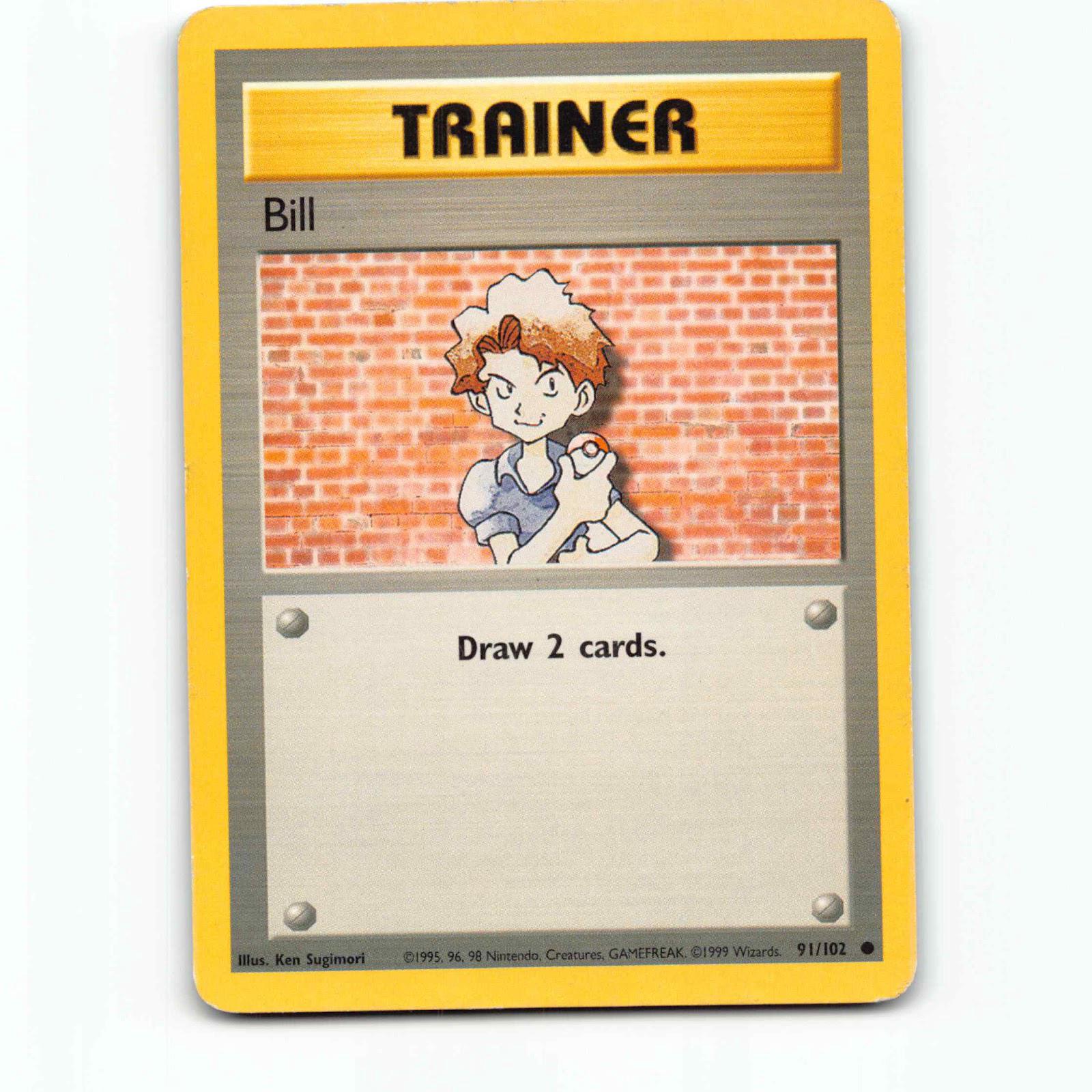 Bill 91 Pokémon BS EN 91/102 Base Set Pokemon Kort Wizards of The Coast