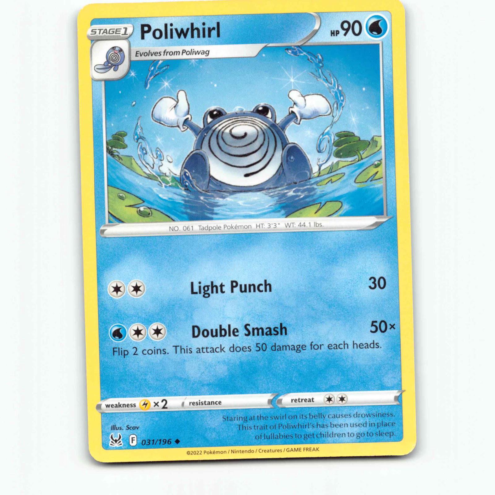 Poliwhirl 31 Pokémon LOR EN 031/196 Lost Origin Pokemon Kort Sword & Shield